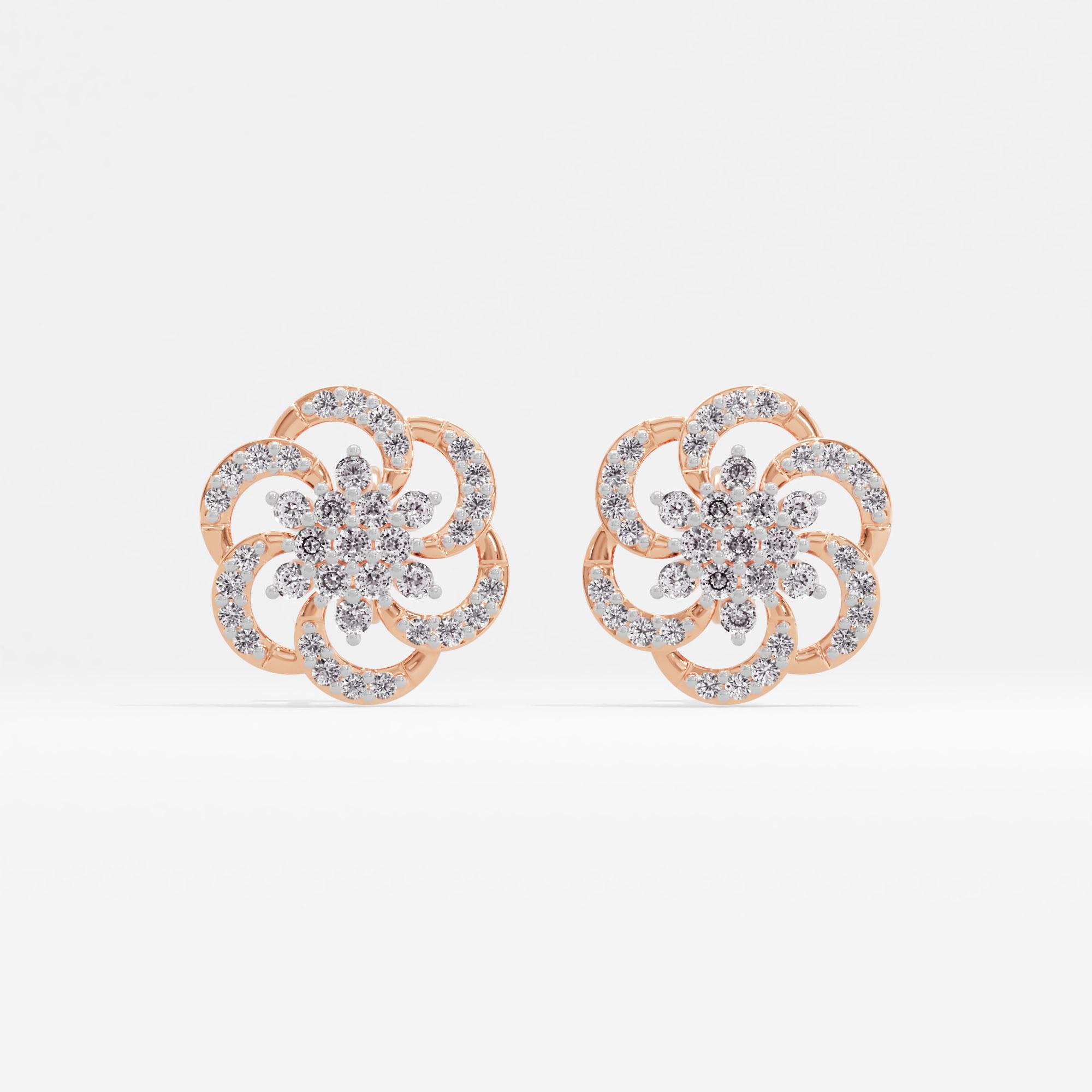 Cosmic Whirl Cluster Stud Earrings