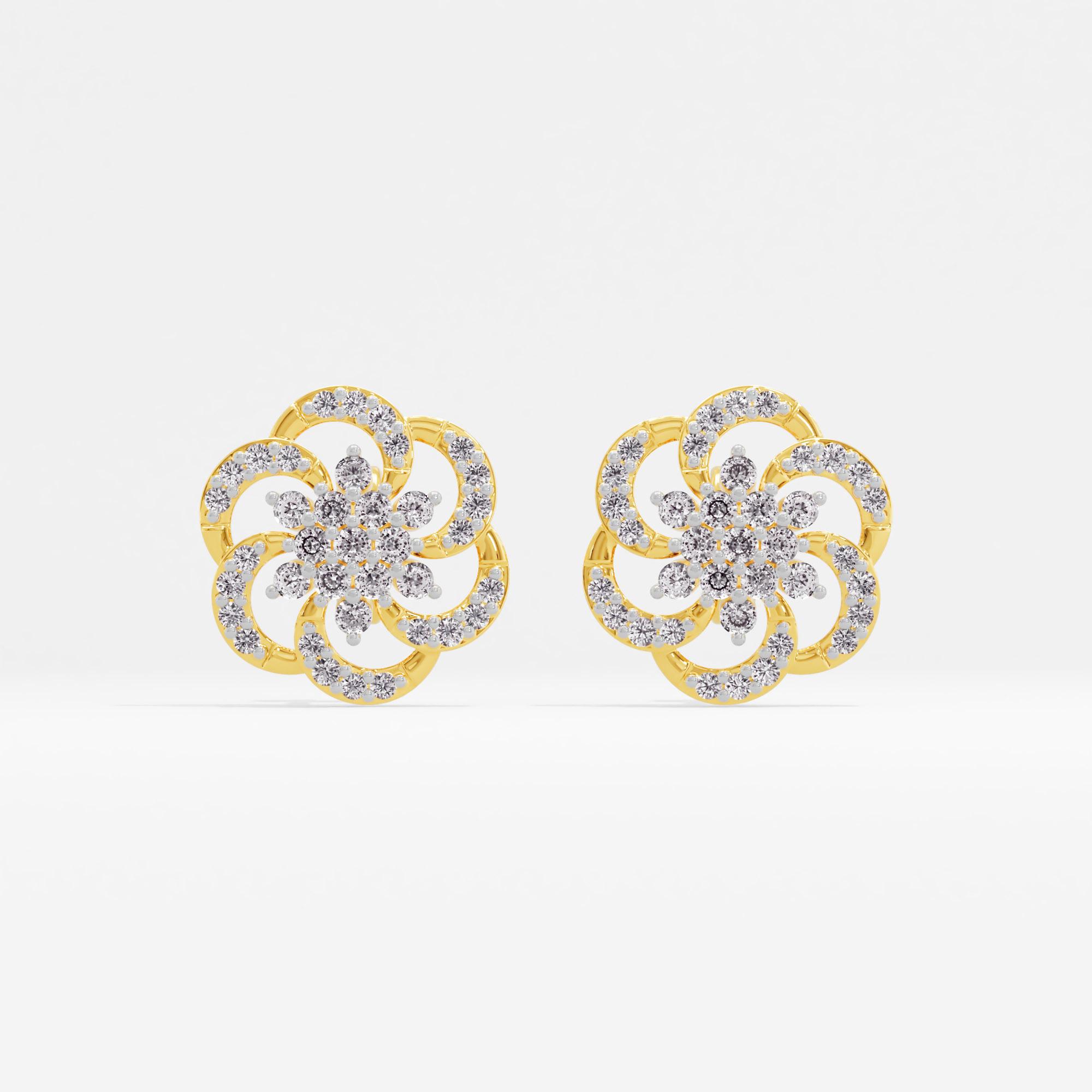 Cosmic Whirl Cluster Stud Earrings