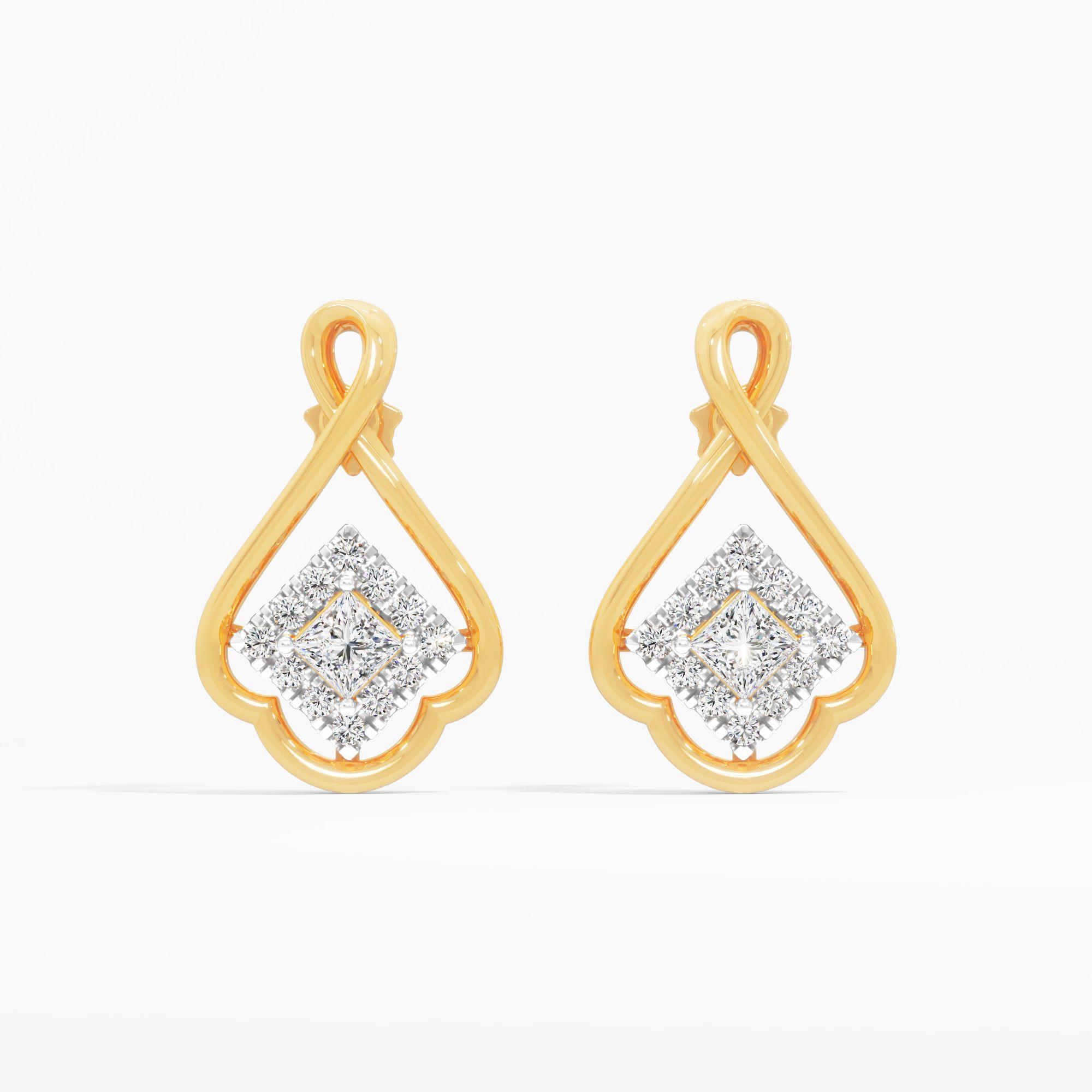 Luminous Knot Drop Earrings