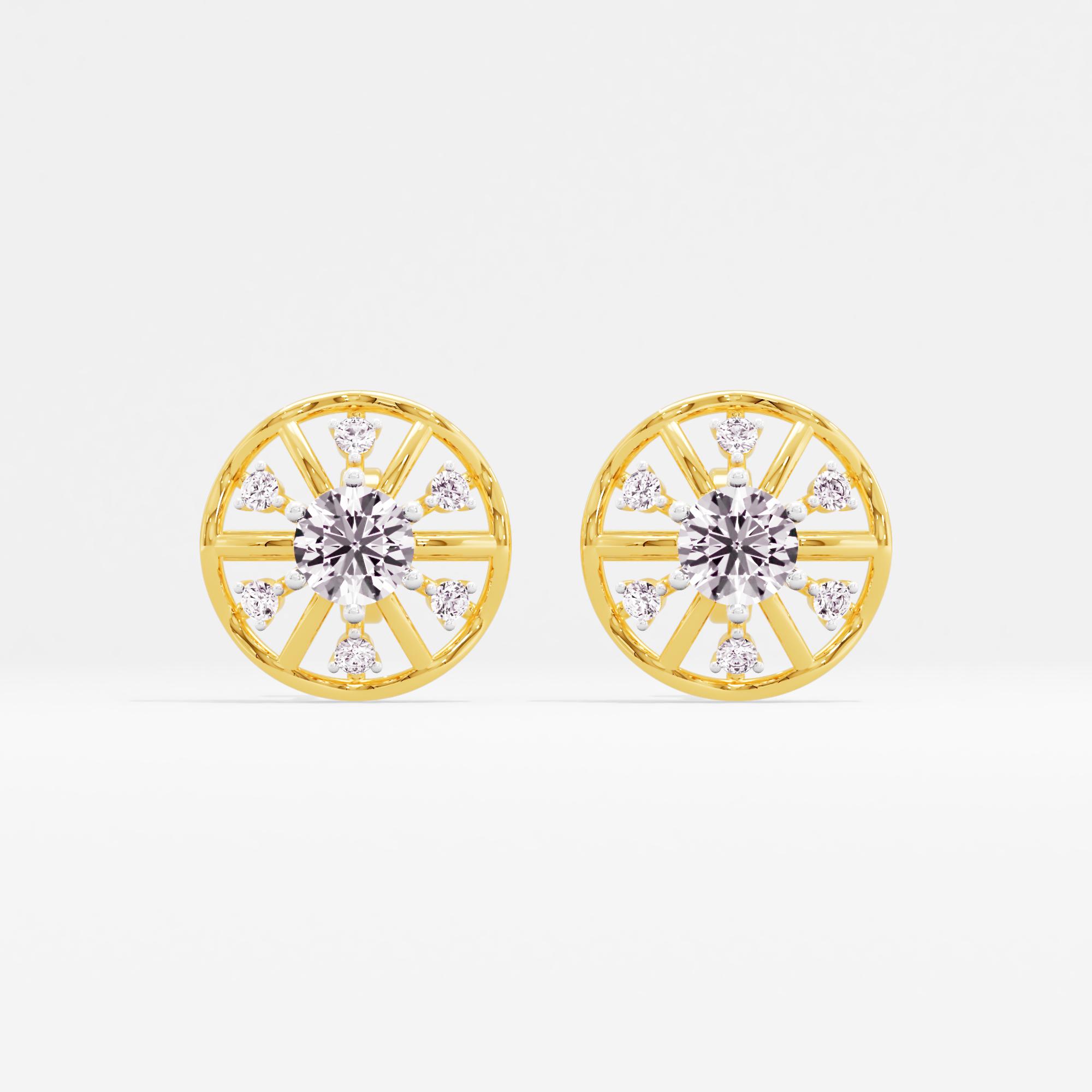 Regent Effect Solitaire Stud Earrings