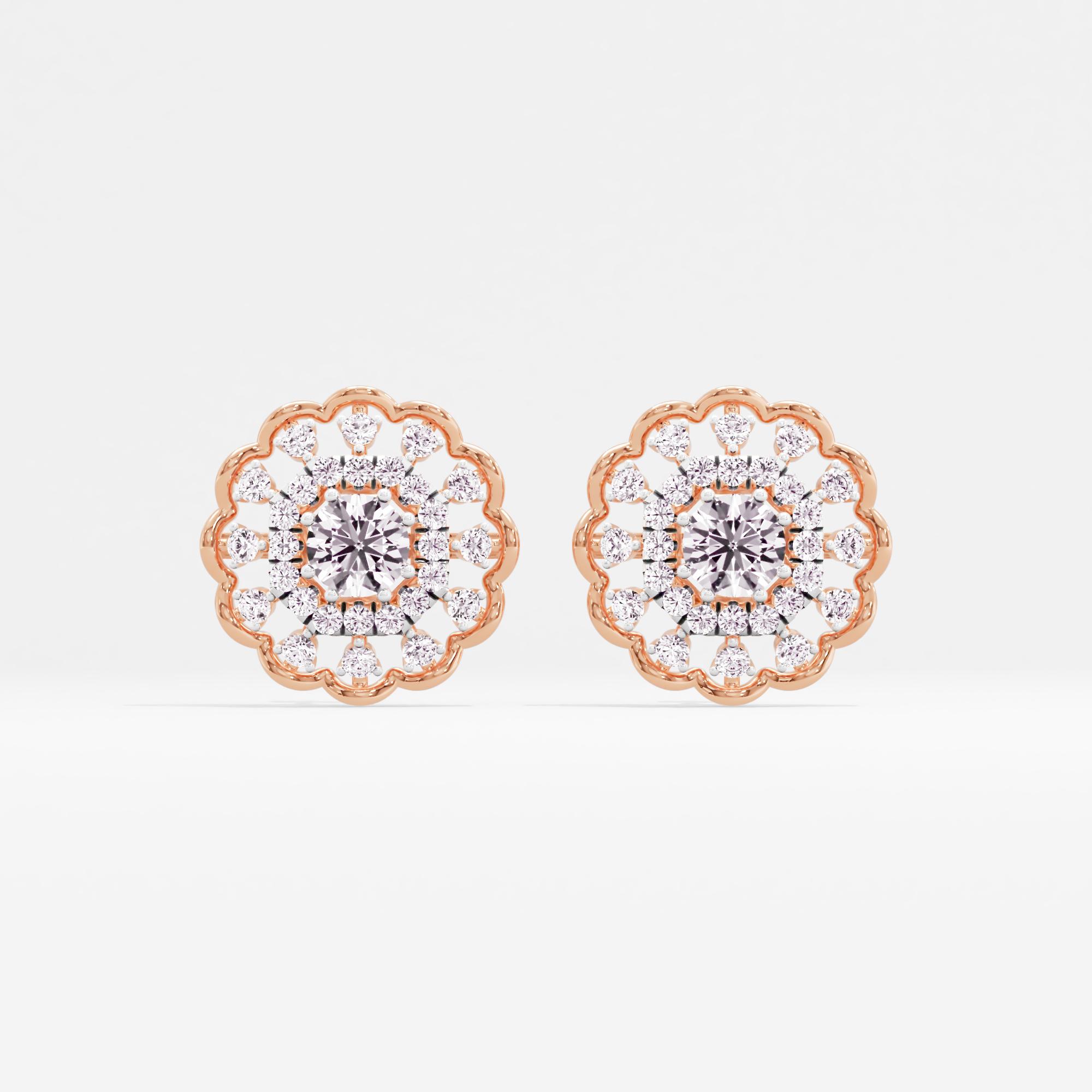 Heritage Spark Halo Stud Earrings