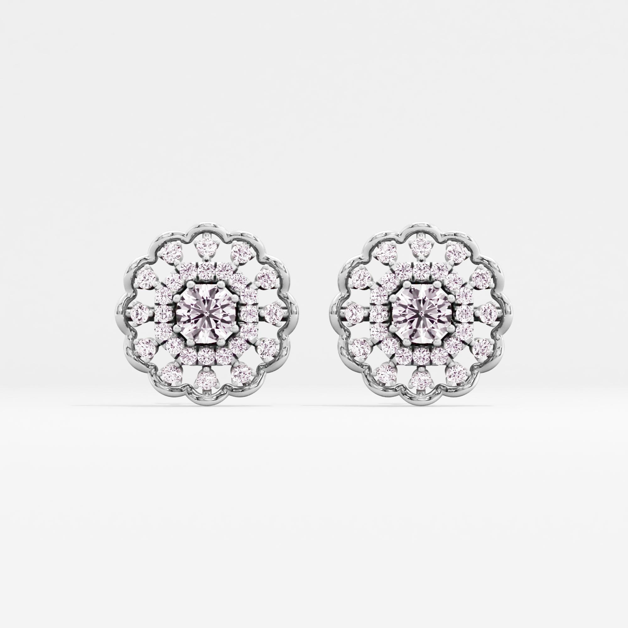 Heritage Spark Halo Stud Earrings