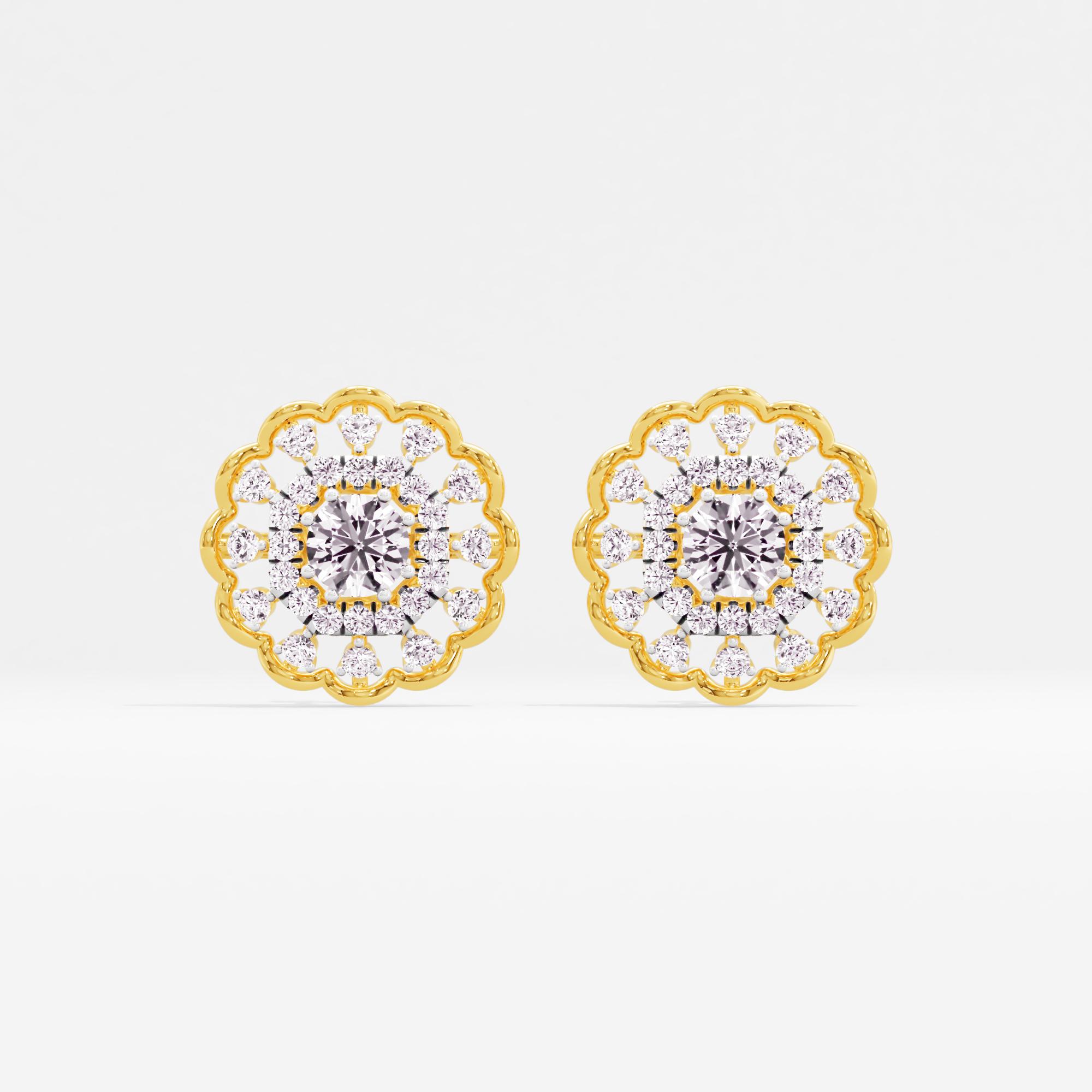 Heritage Spark Halo Stud Earrings