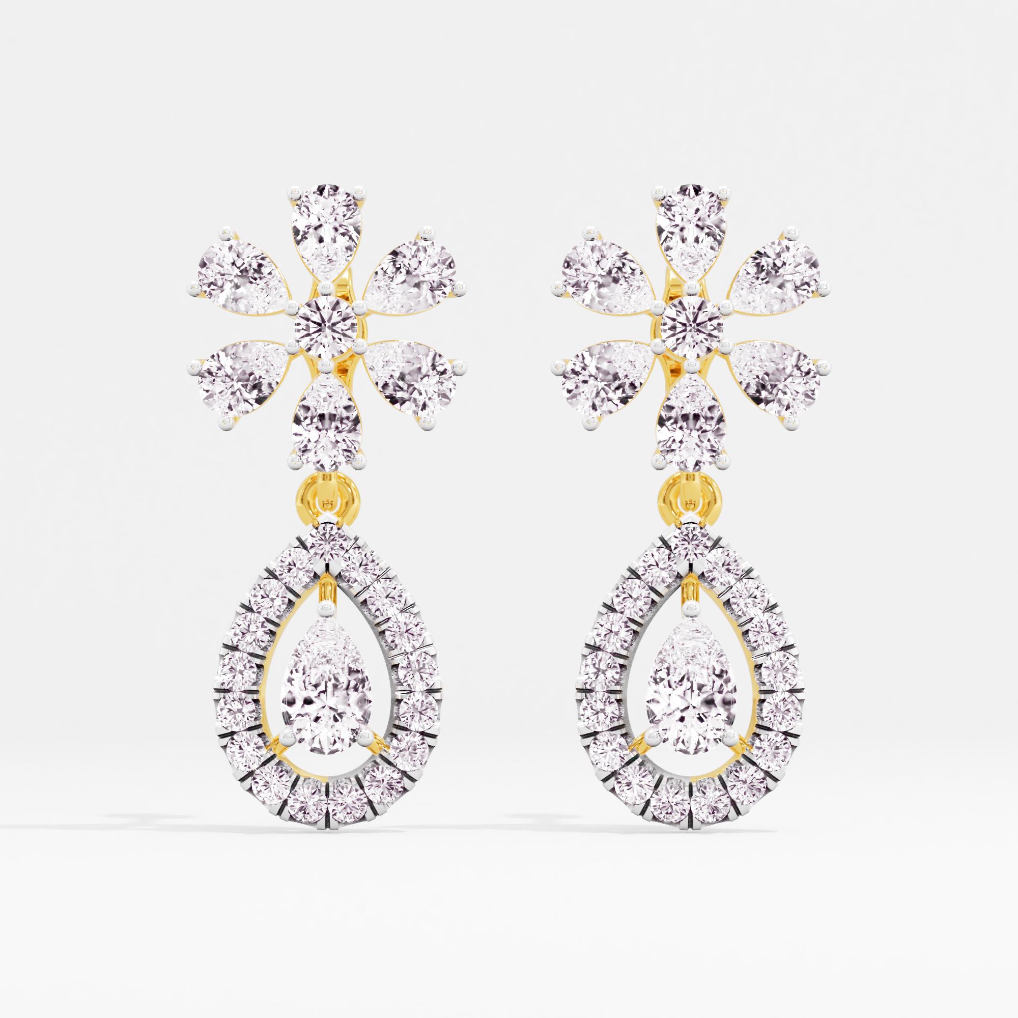 Opal Bliss Solitaire Drop Earrings