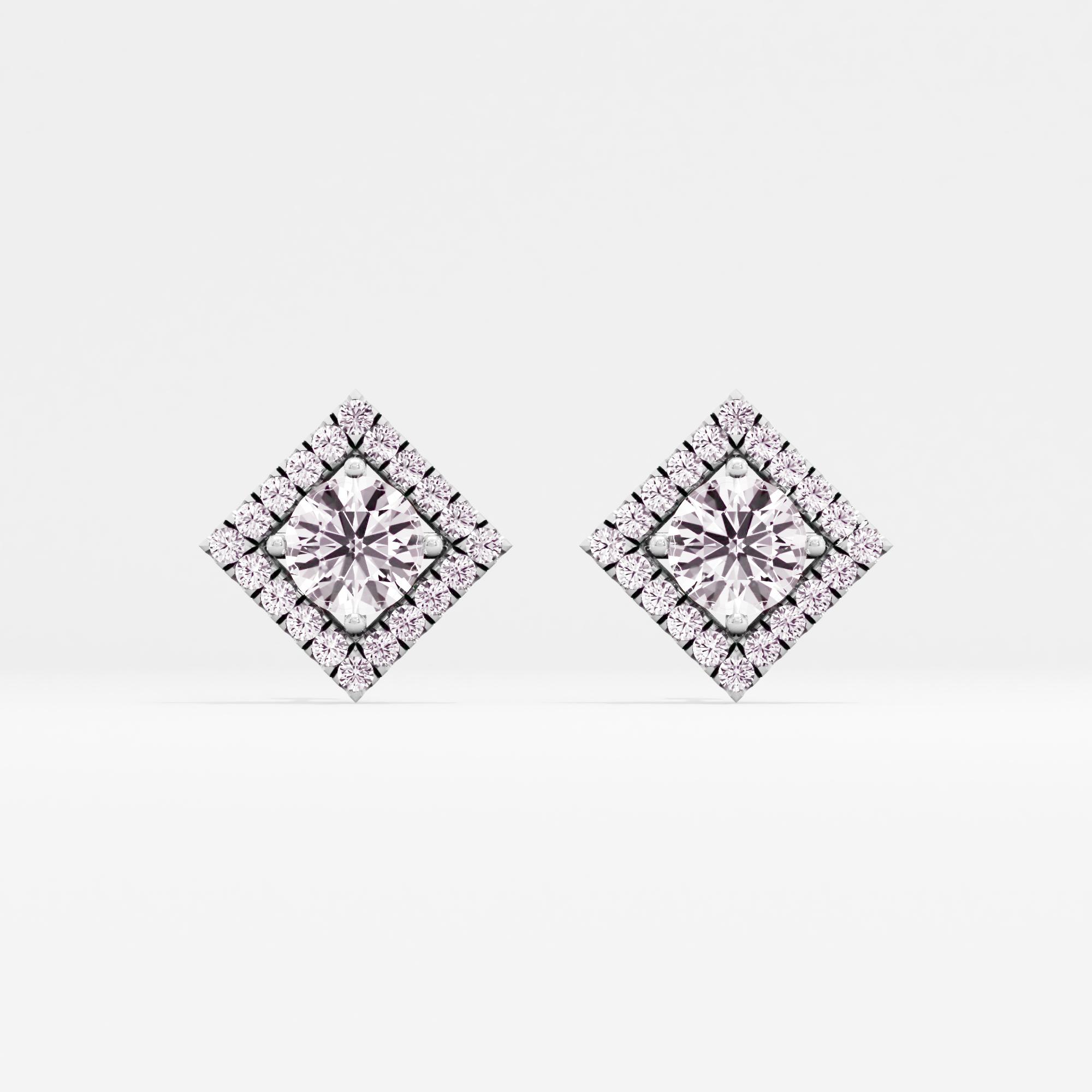 Refined Finesse Halo Stud Earrings