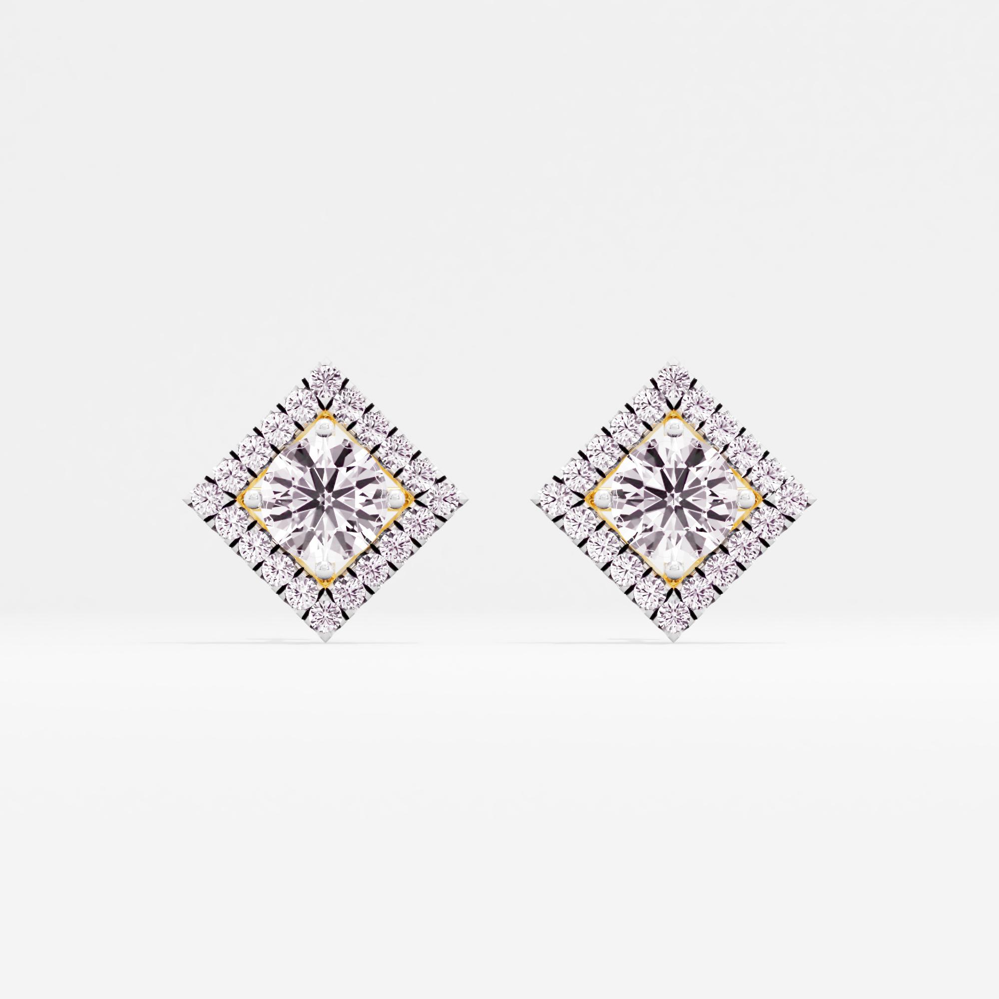 Refined Finesse Halo Stud Earrings