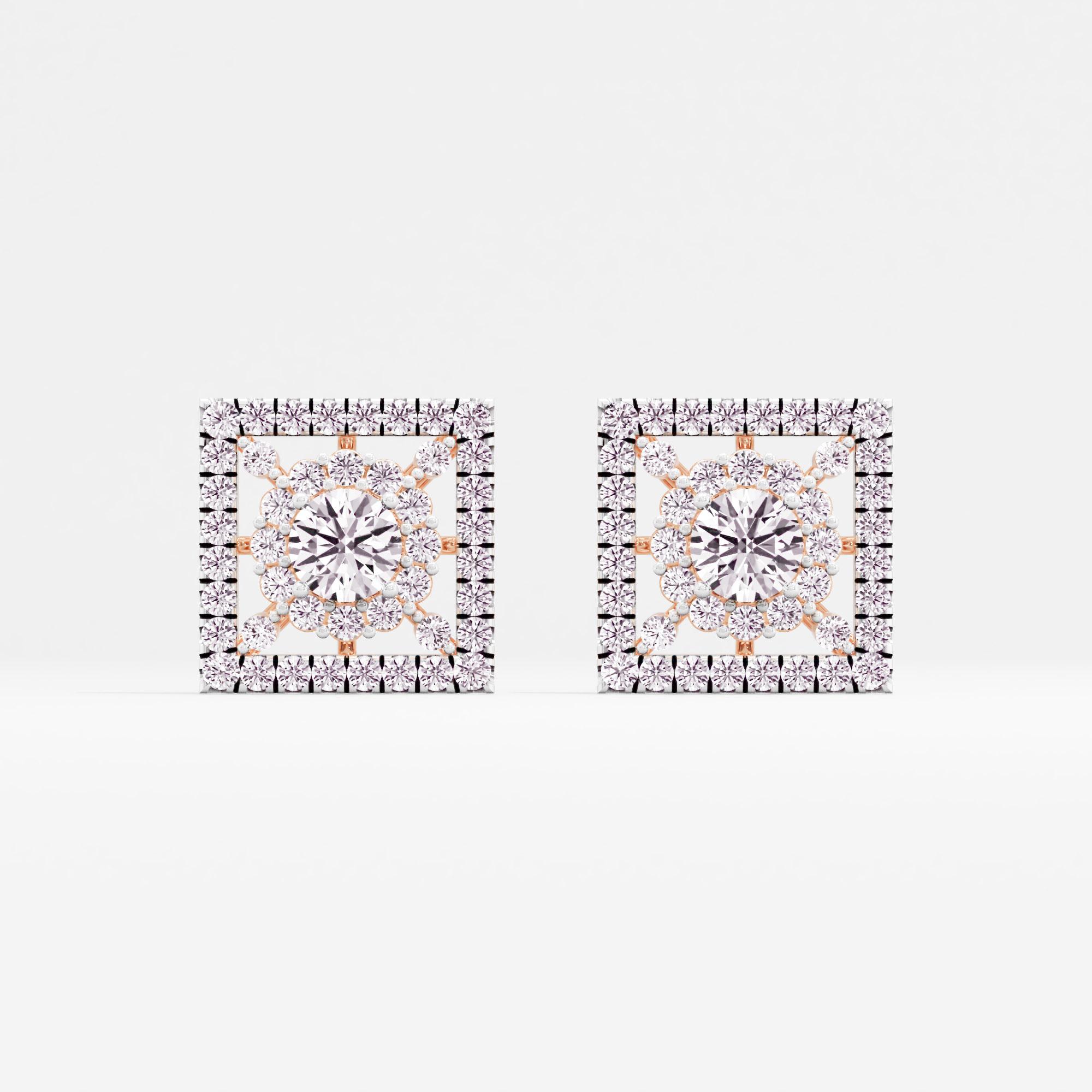 Angelic Shine Halo Stud Earrings