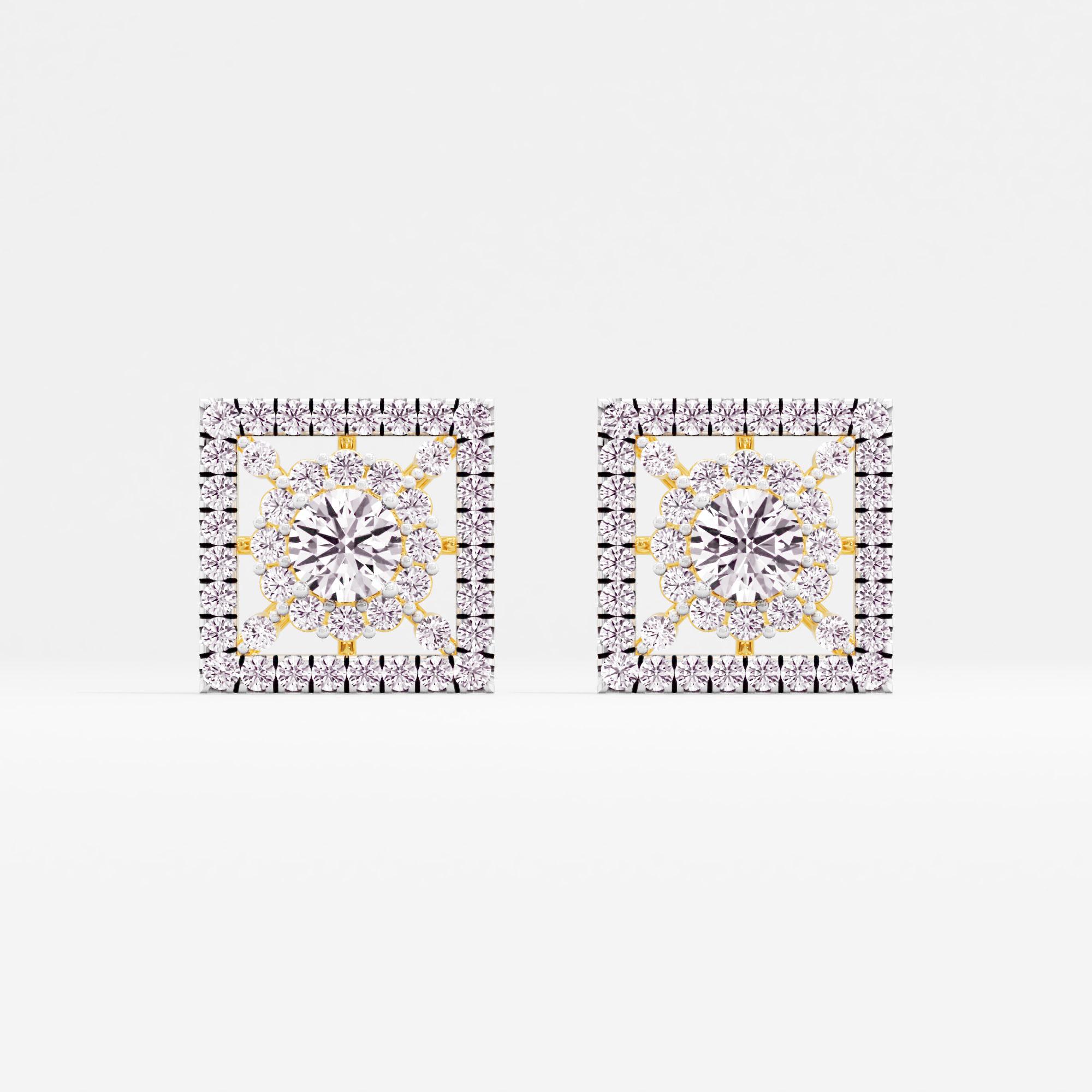 Angelic Shine Halo Stud Earrings