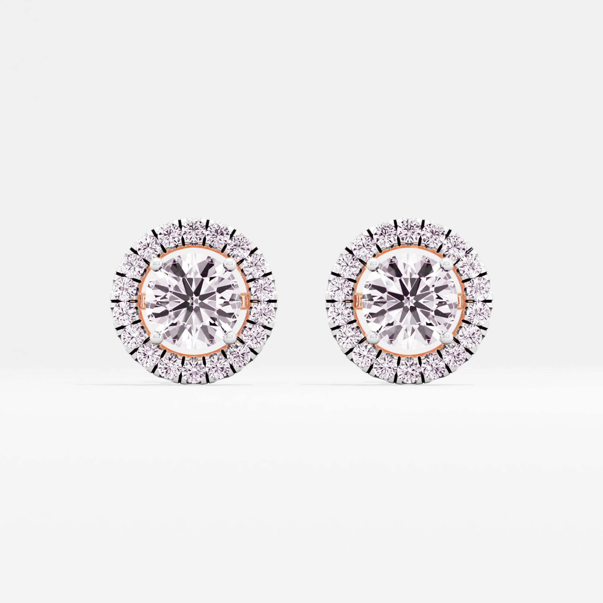 Fabulous Gleam Halo Stud Earrings