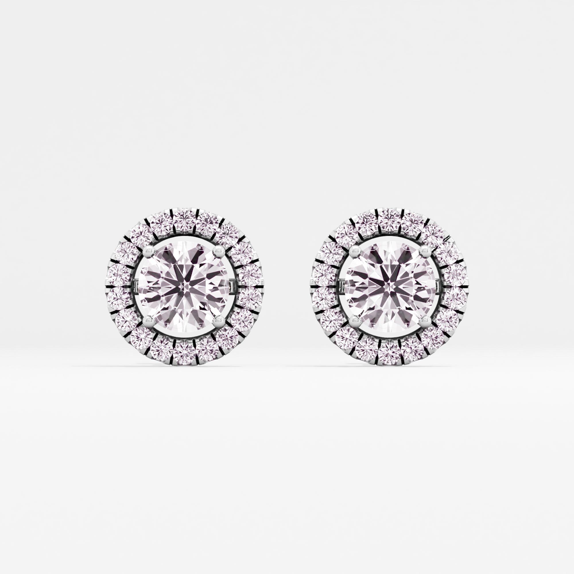 Fabulous Gleam Halo Stud Earrings