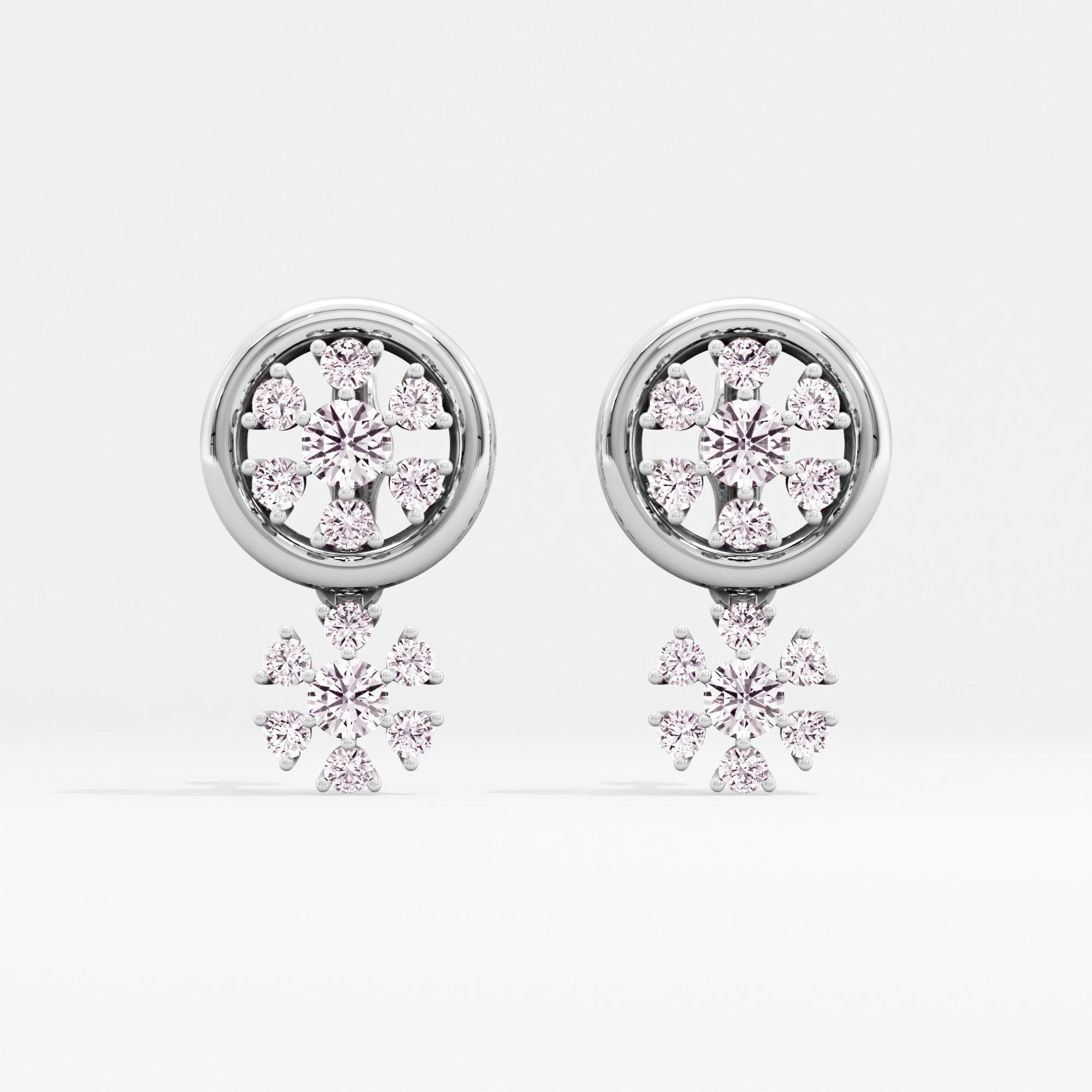 Astral Brilliance 7 Stone Stud Earrings