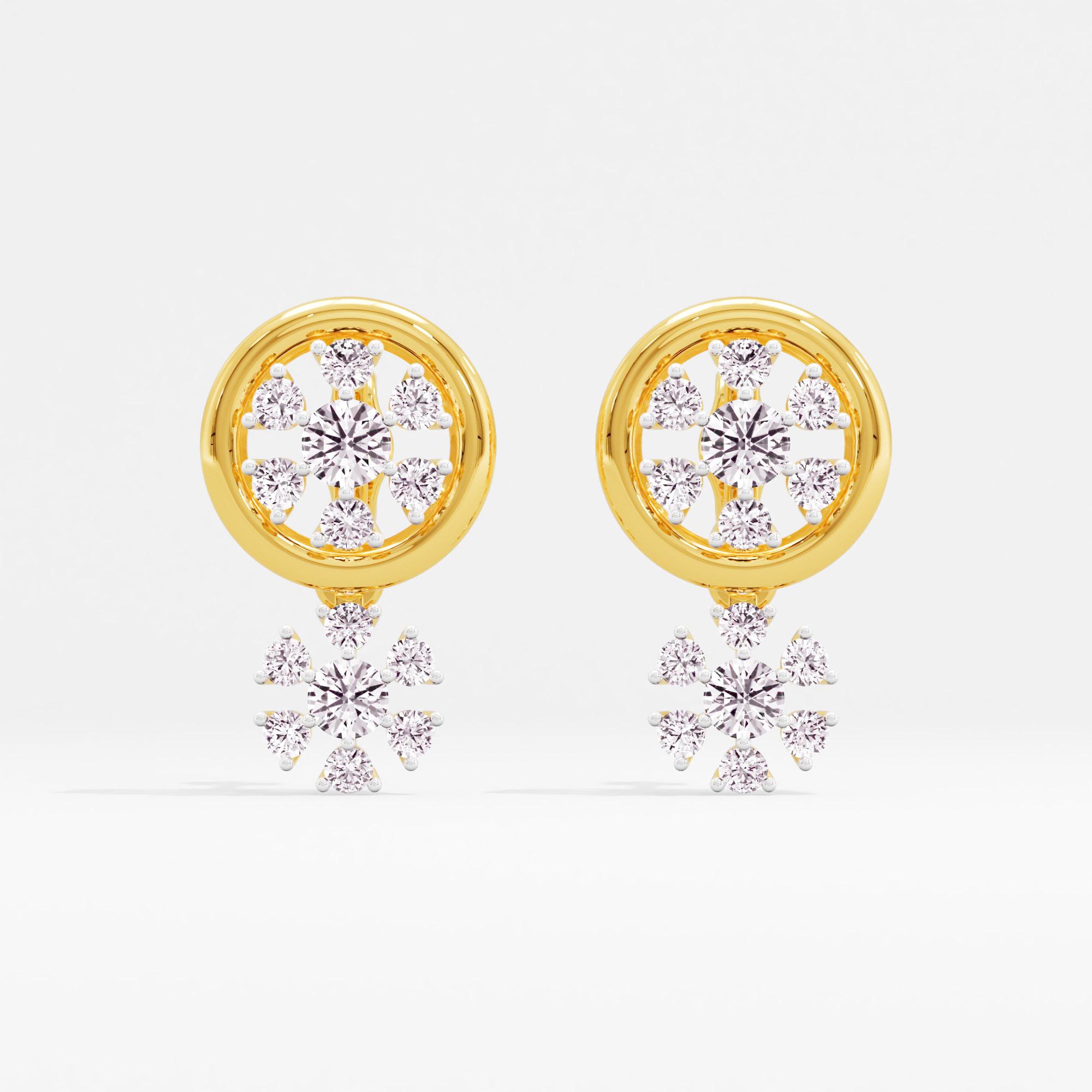 Astral Brilliance 7 Stone Stud Earrings