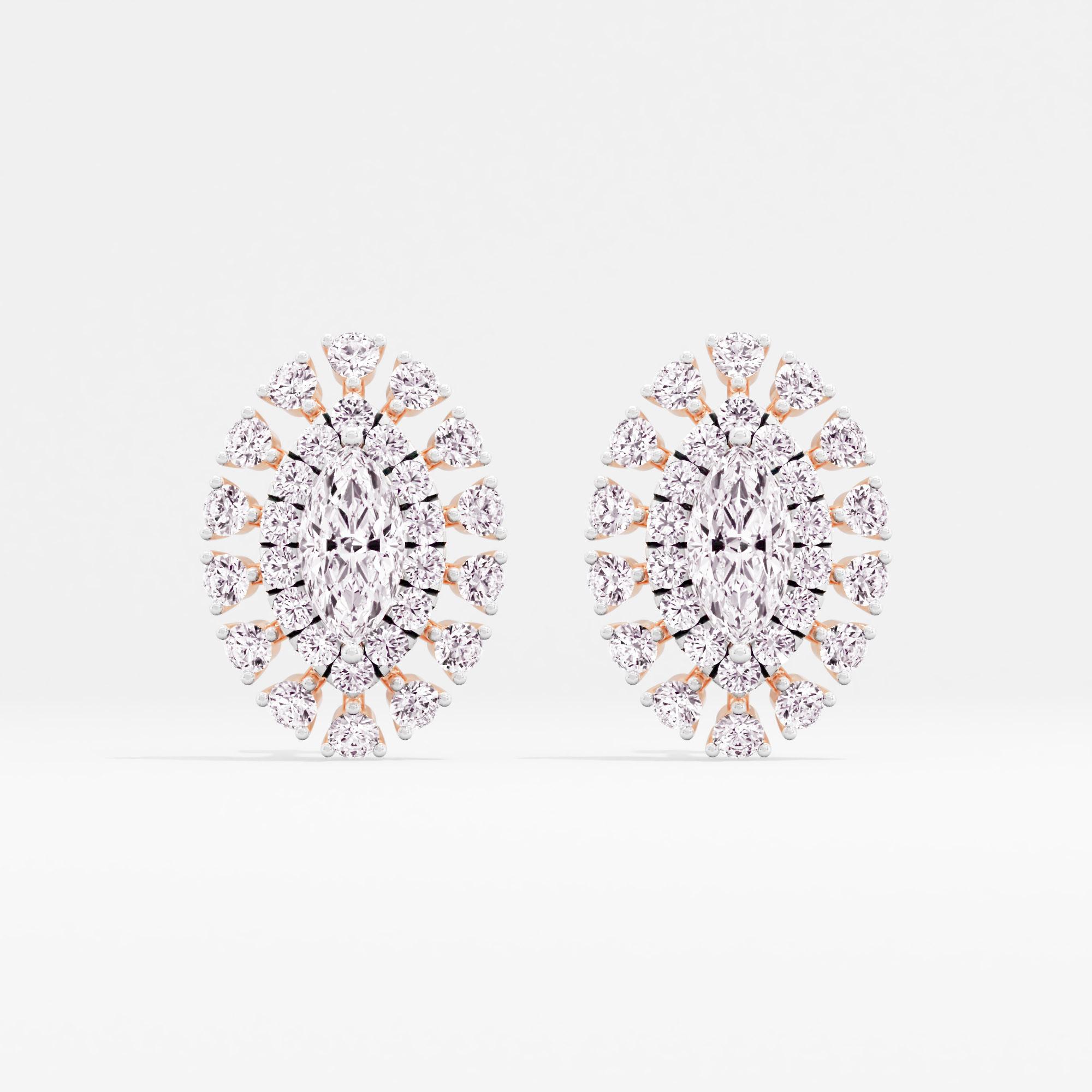 Starlight Lustre Halo Stud Earrings