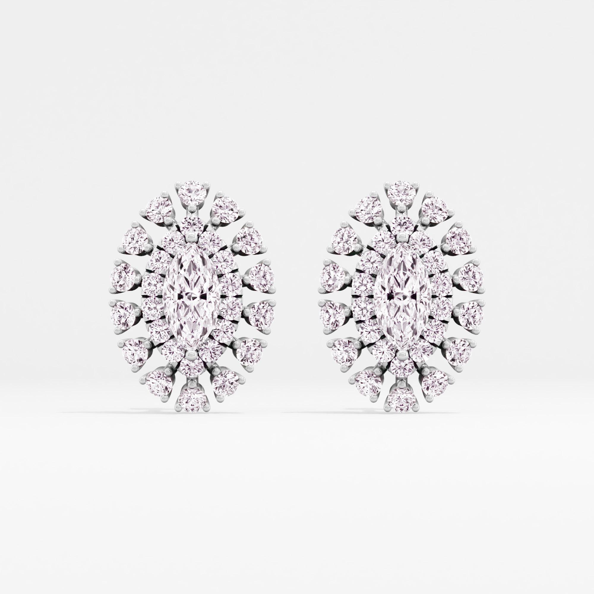 Starlight Lustre Halo Stud Earrings