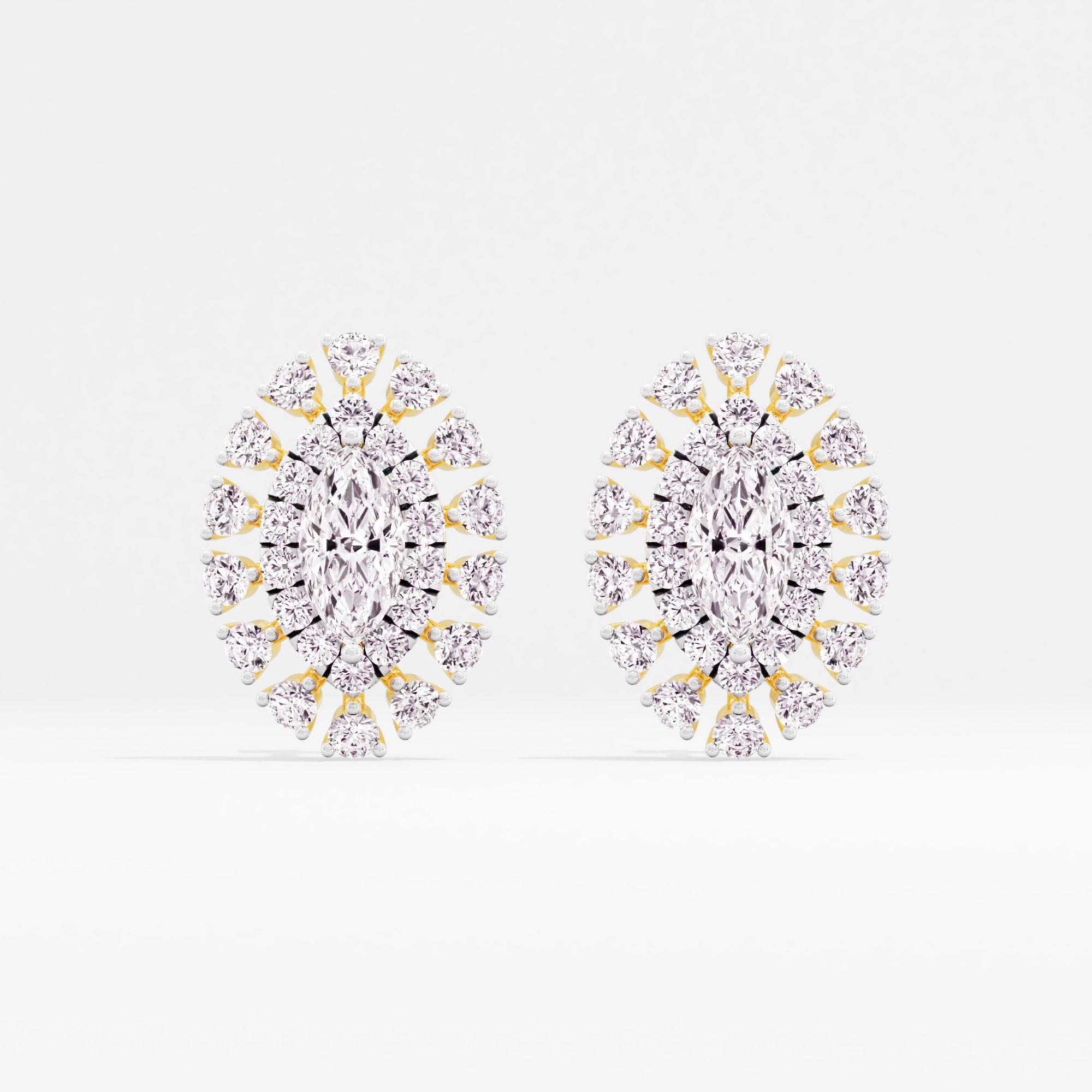 Starlight Lustre Halo Stud Earrings