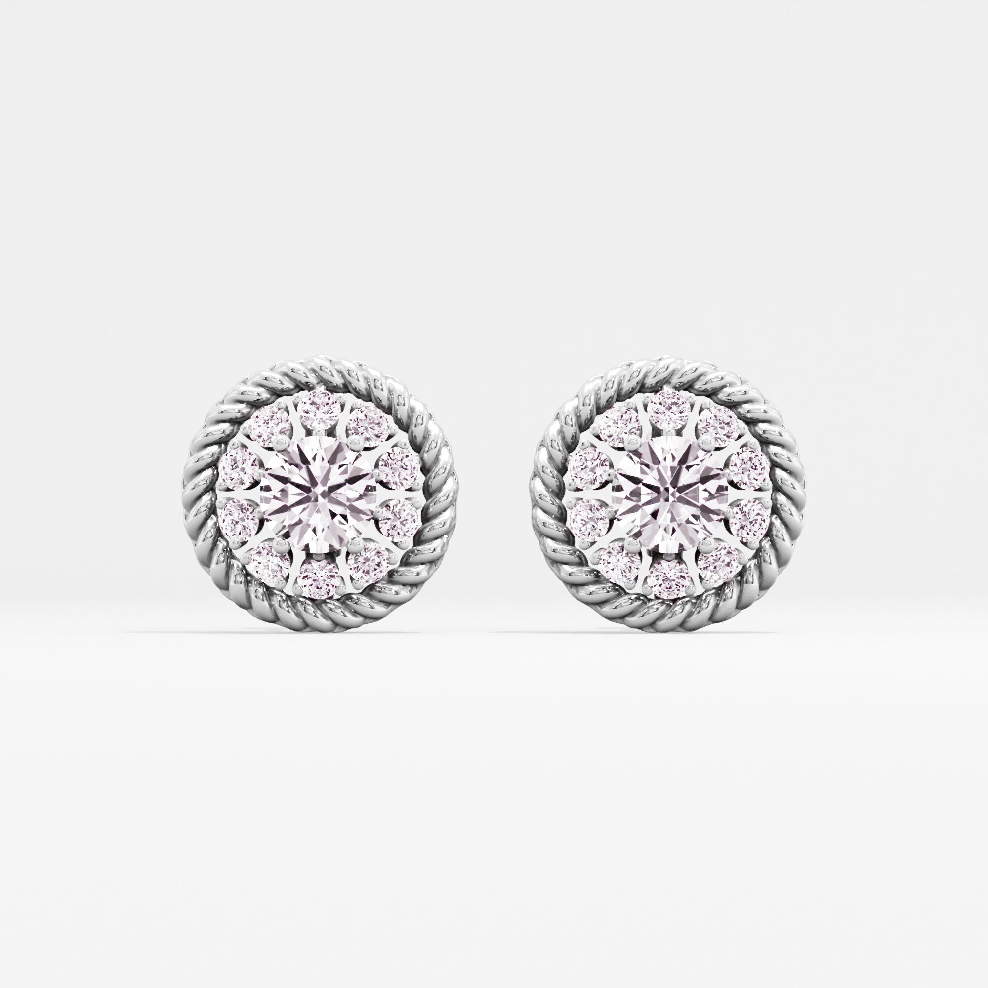Elegance Radiance Solitaire Stud Earrings