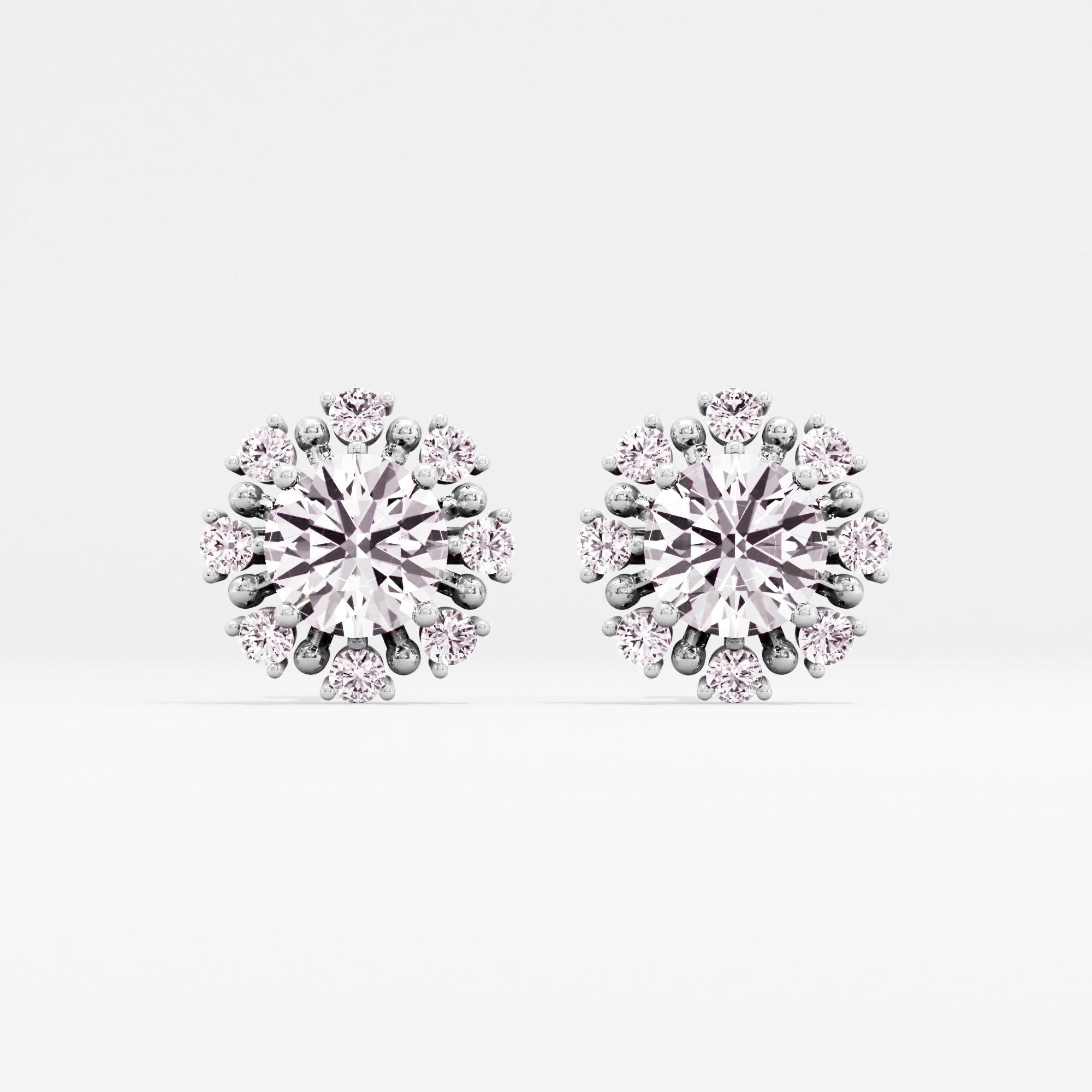 Glow Rays Solitaire Stud Earrings