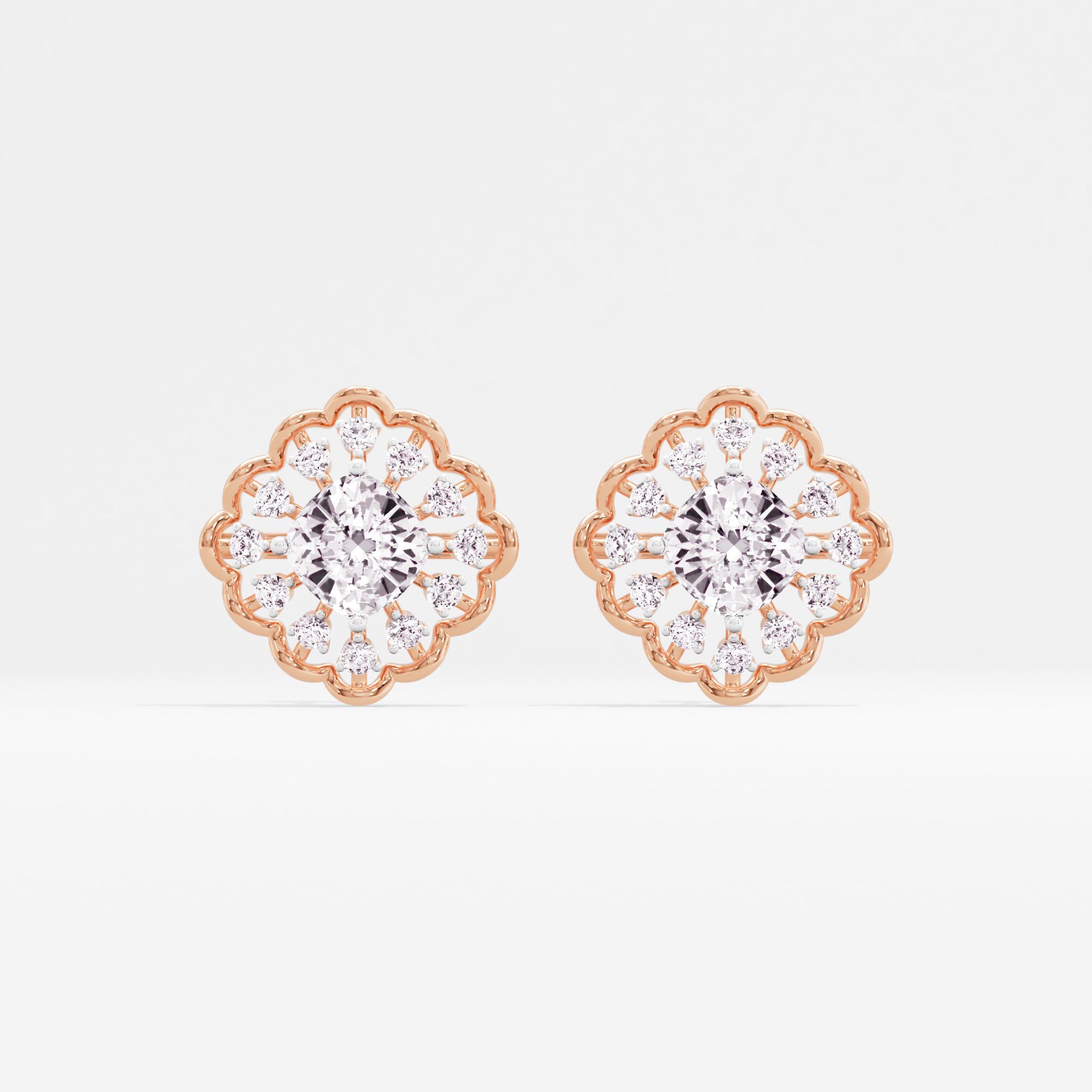 Refined Luxury Solitaire Stud Earrings
