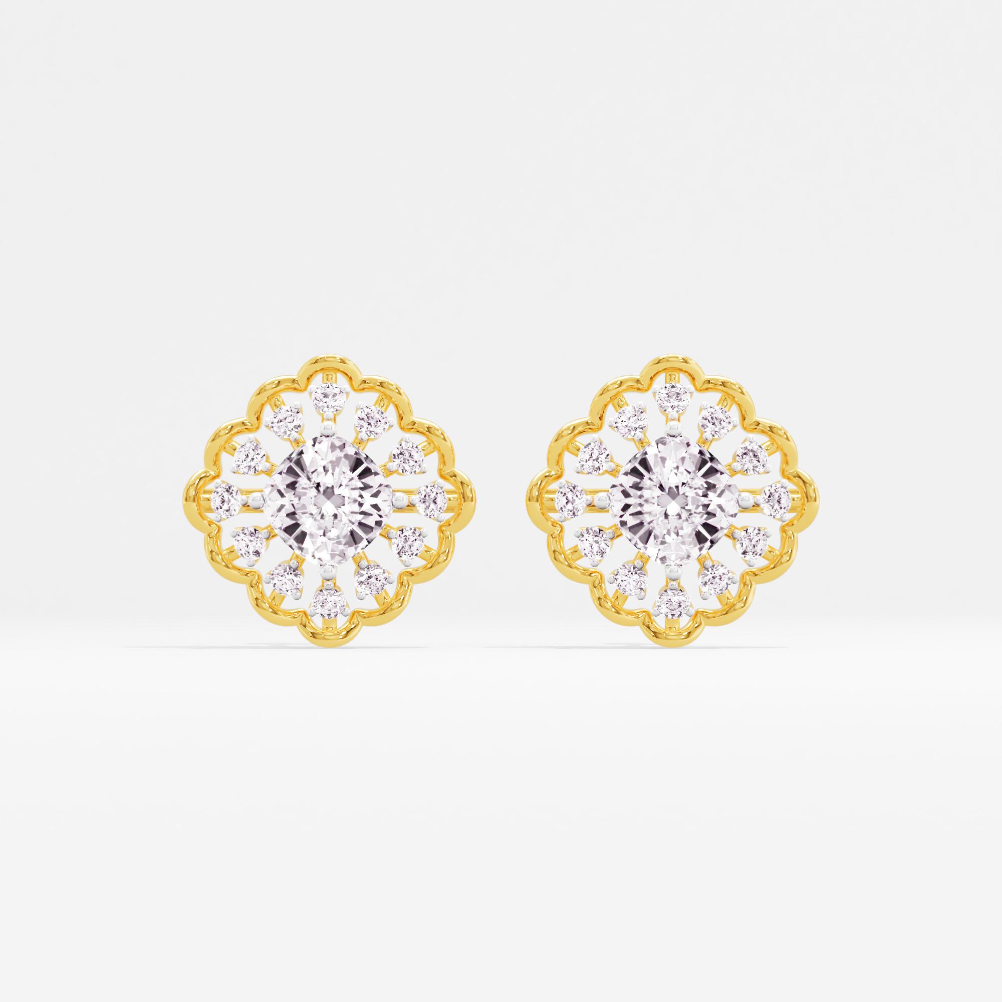 Refined Luxury Solitaire Stud Earrings