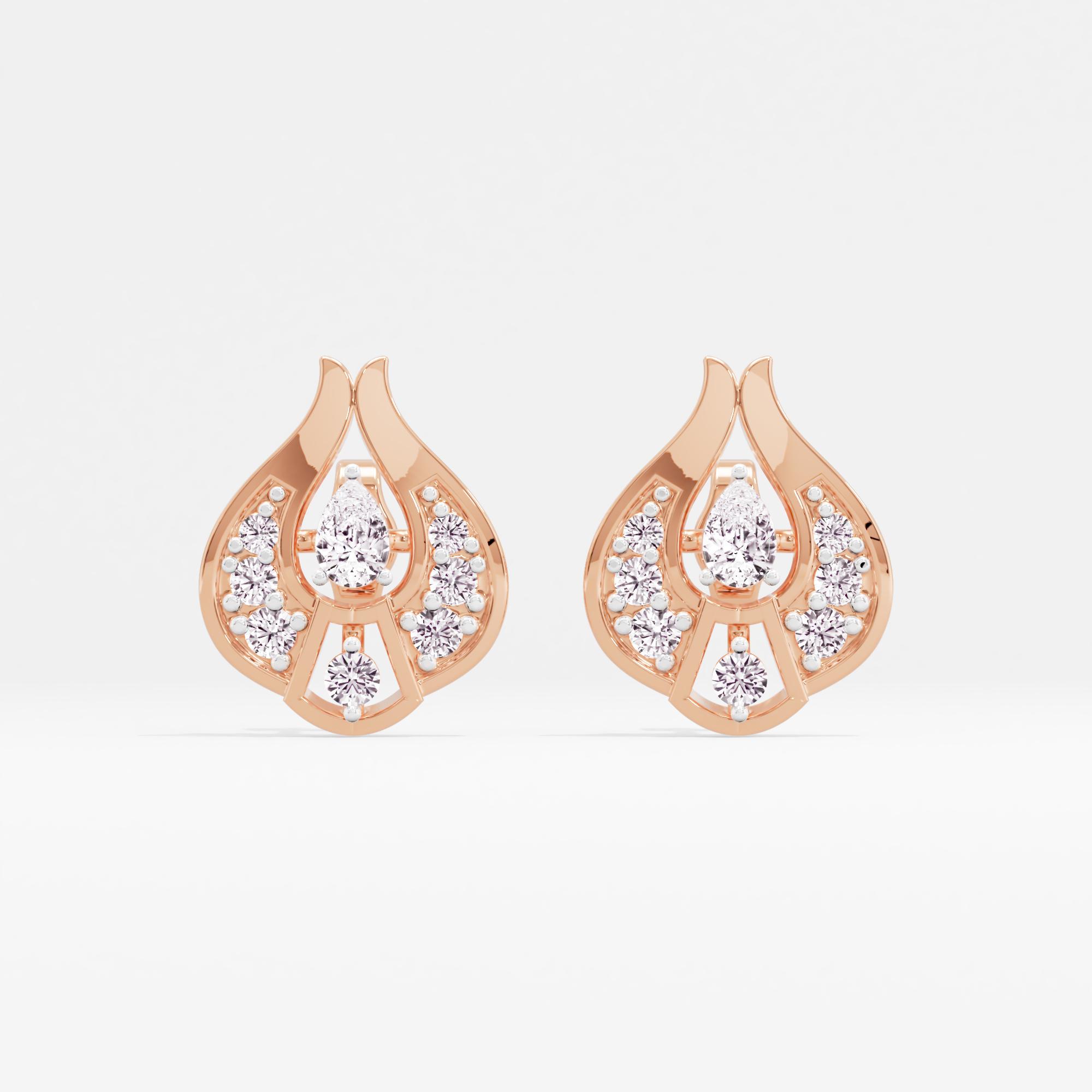 Celeste Charm Solitaire Stud Earrings
