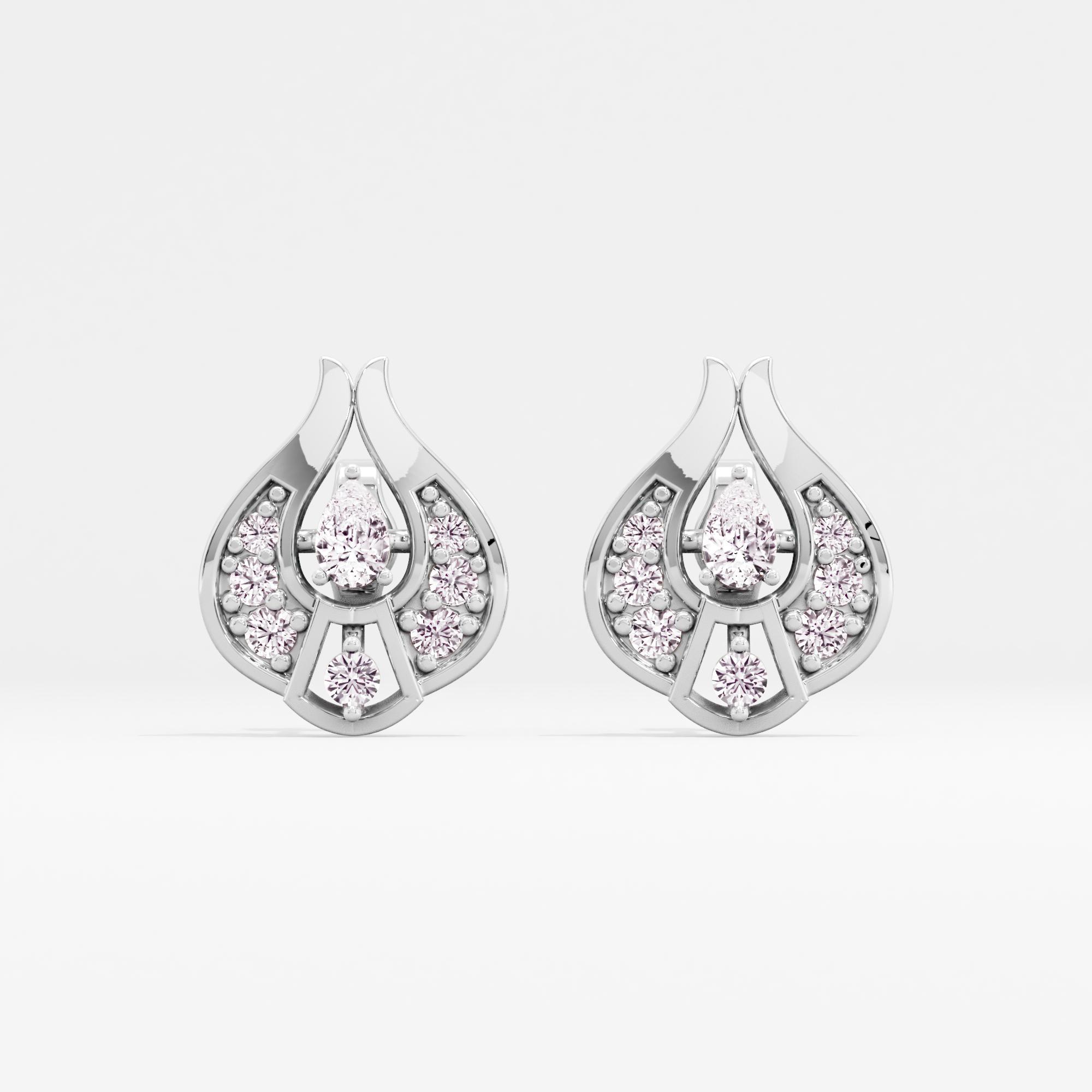 Celeste Charm Solitaire Stud Earrings