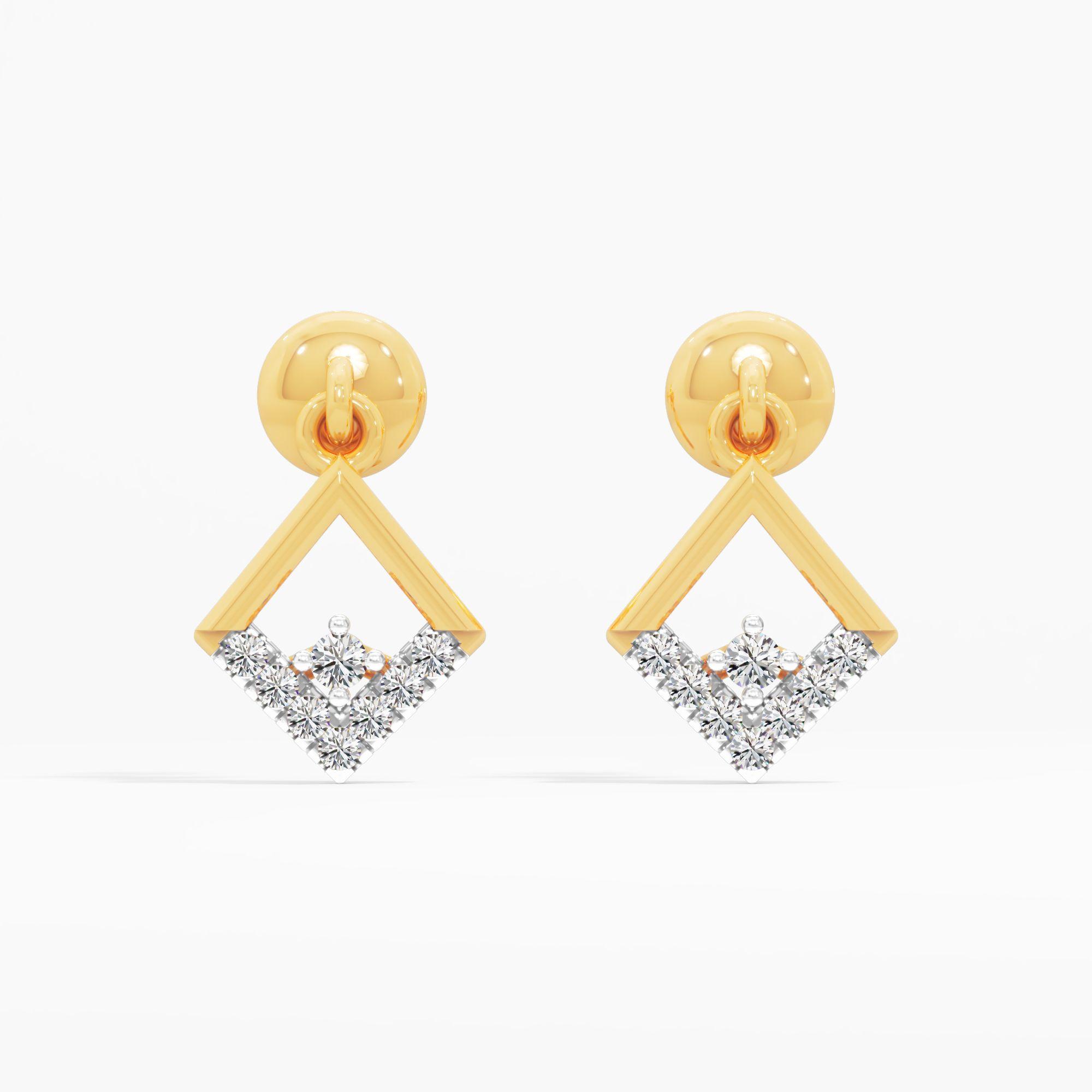 Geometric Kite Drop Earrings