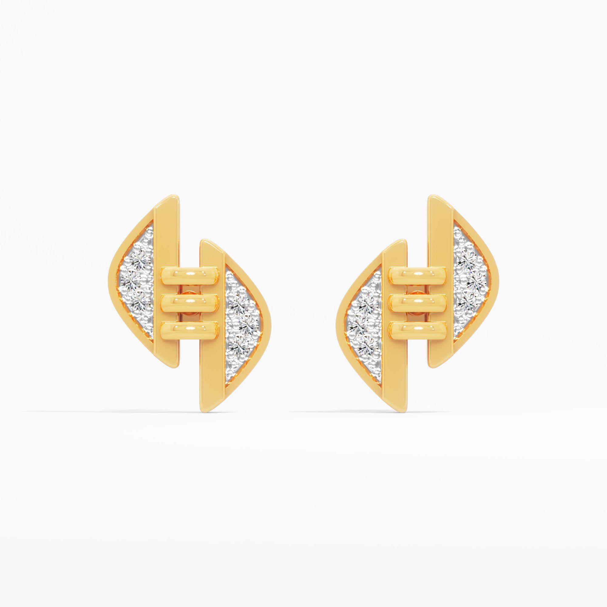 Abstract Wing Stud Earrings
