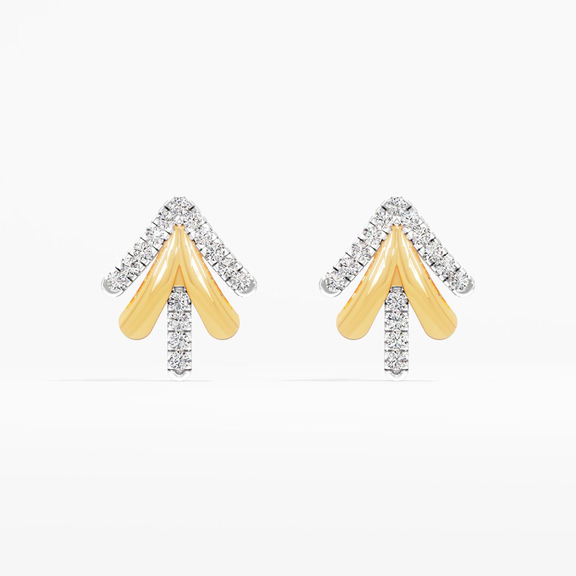 Arrowhead Cluster Stud Earrings