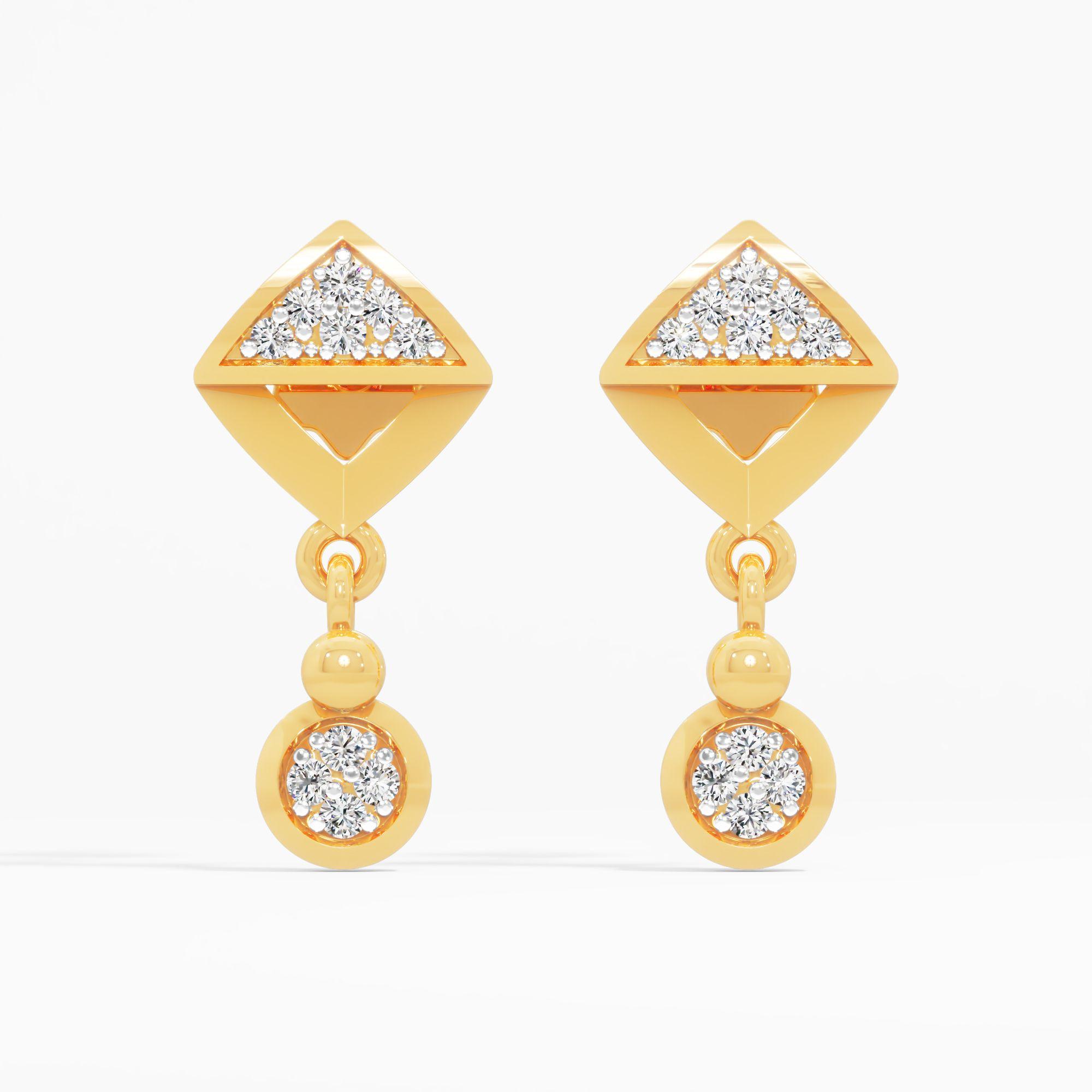 Architectural Tiered Dangle Earrings