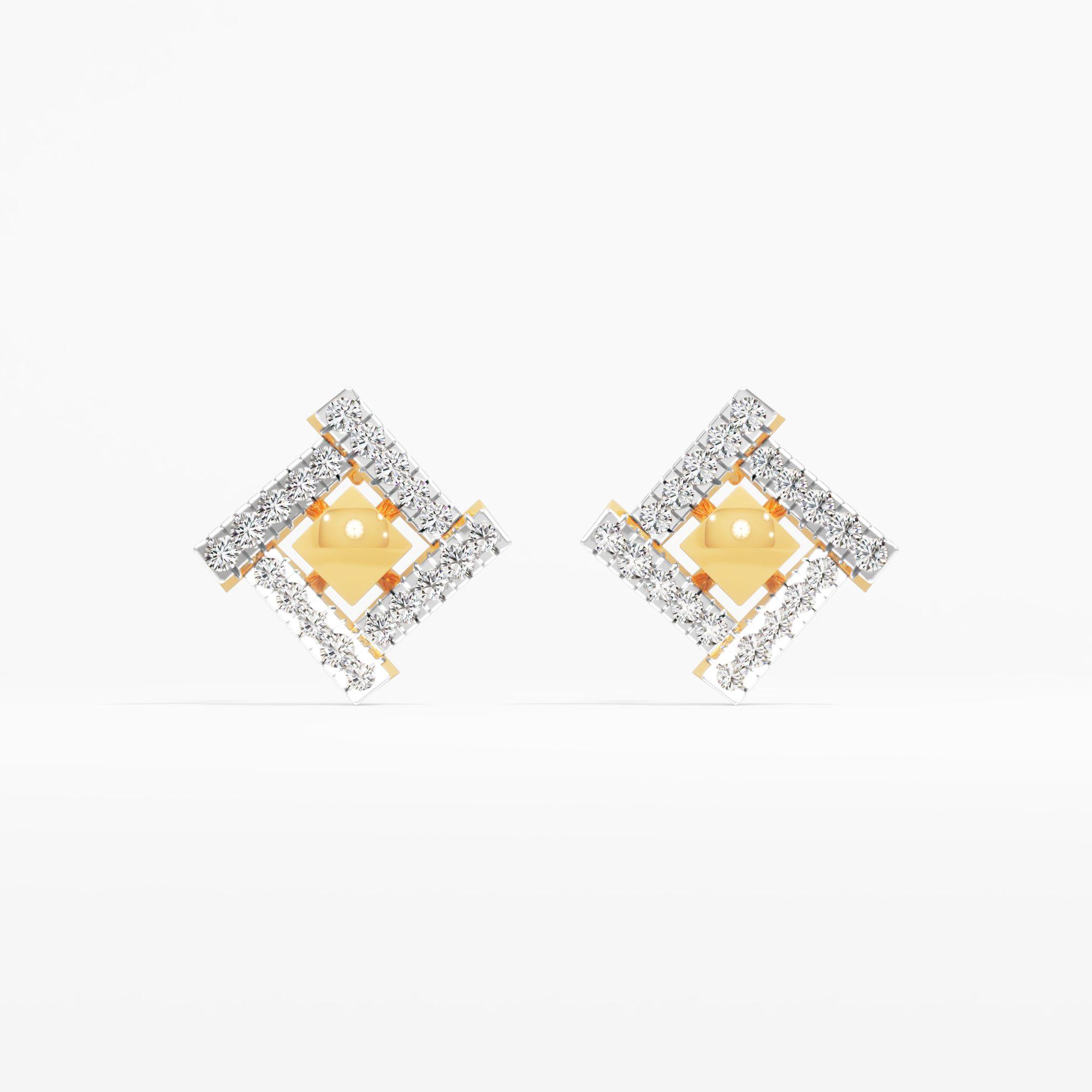 Criss Cross Stud Earrings