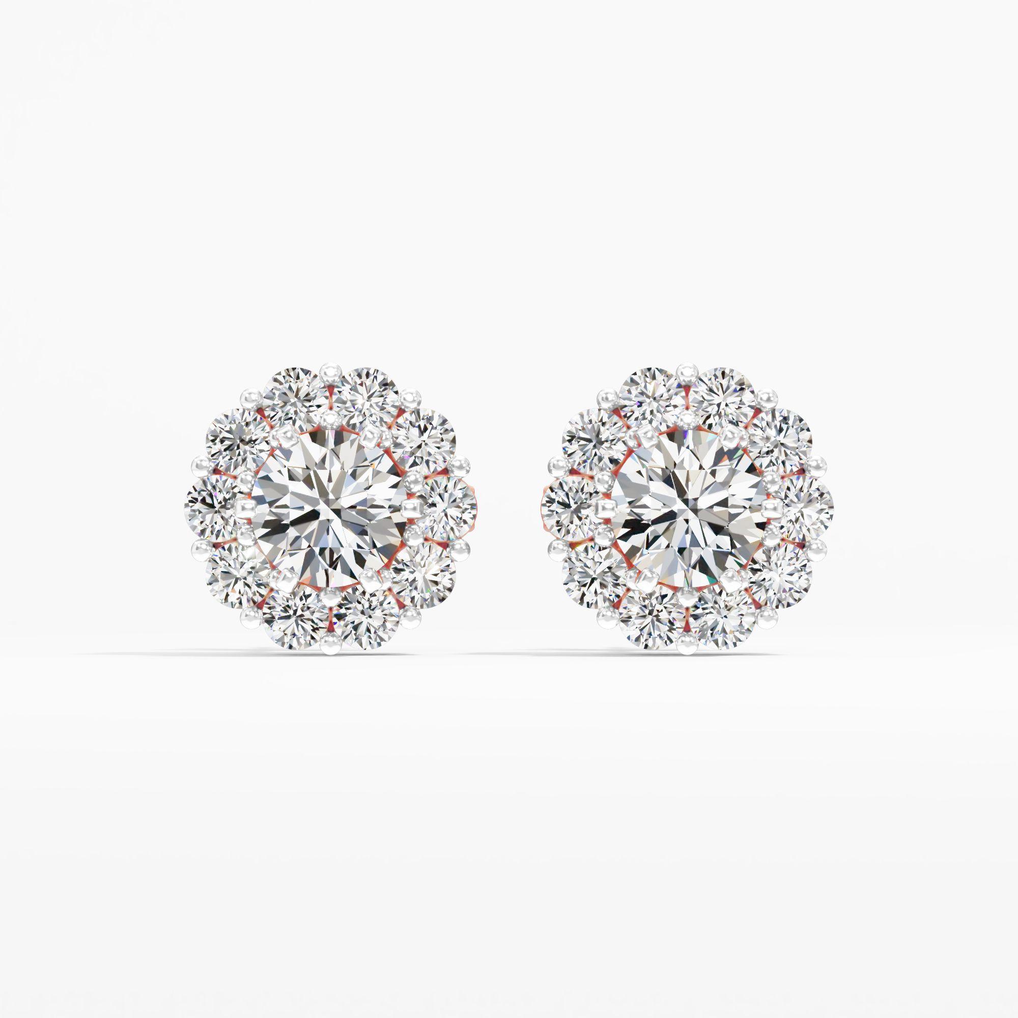 Blossom Solitaire Stud Earrings