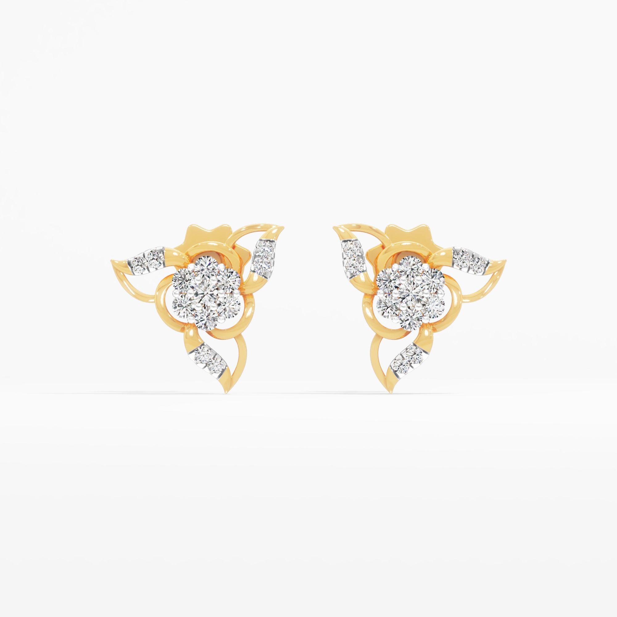 Trillium Cluster Stud Earrings