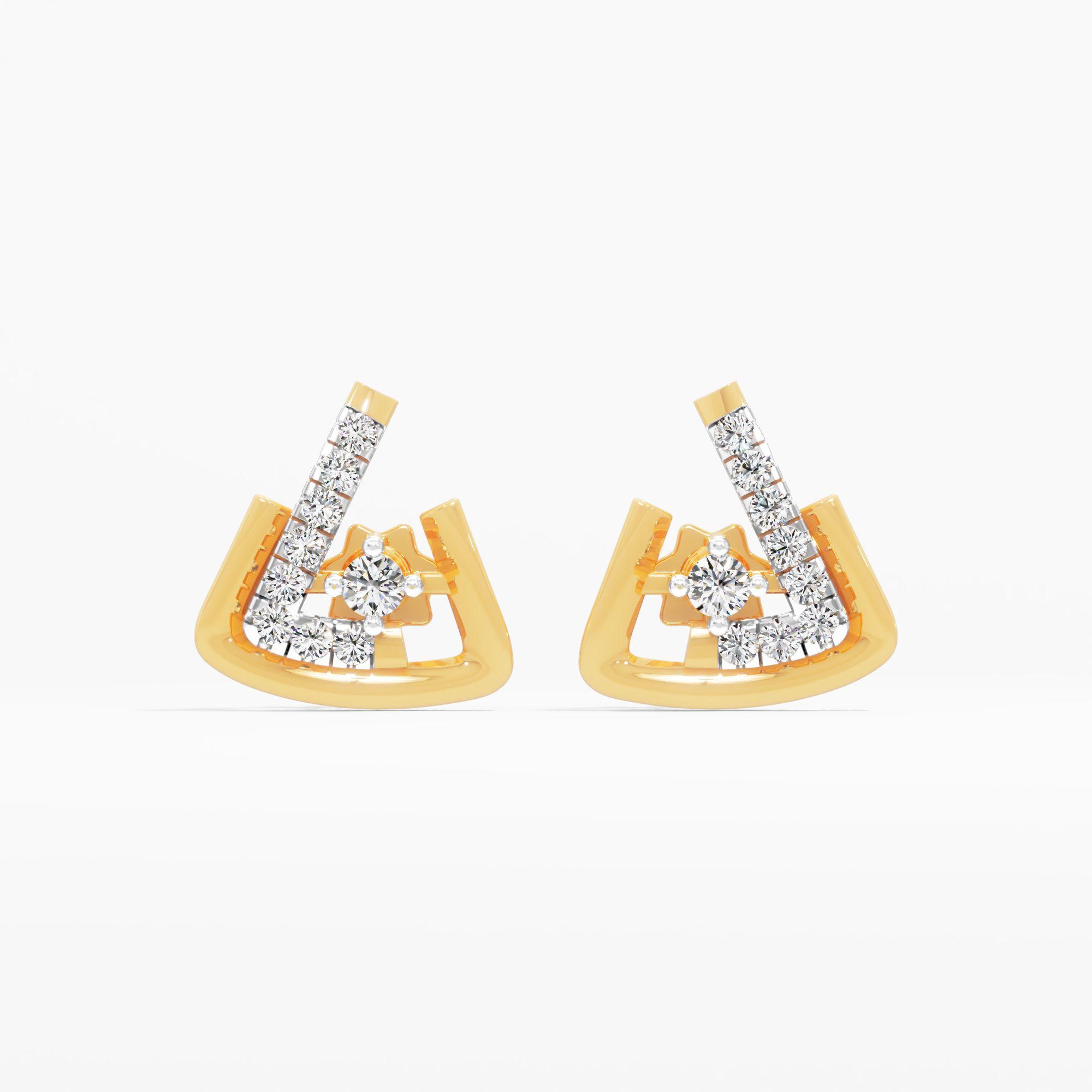 City Lights Solitaire Stud Earrings