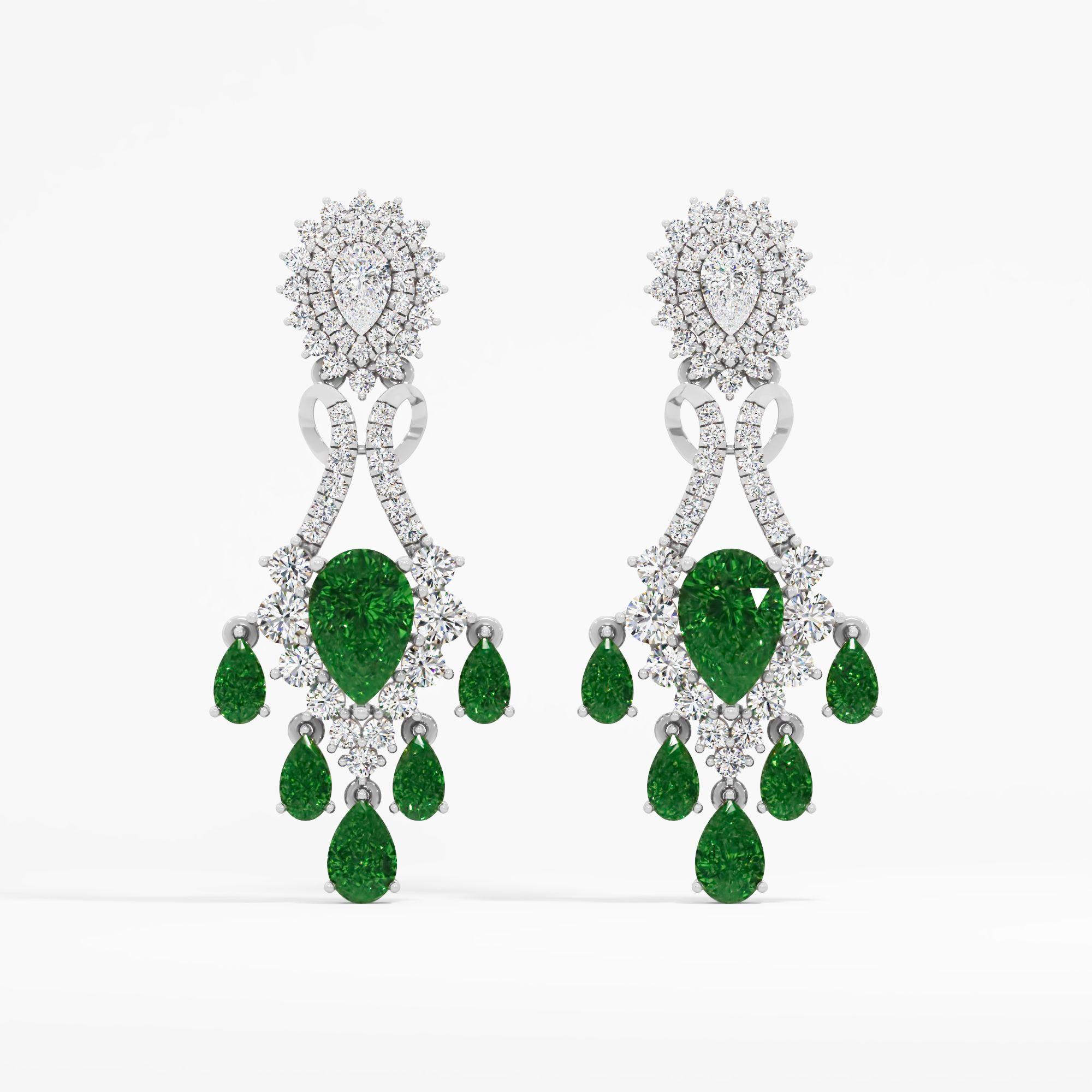 Majestic Flow Dangle Earrings