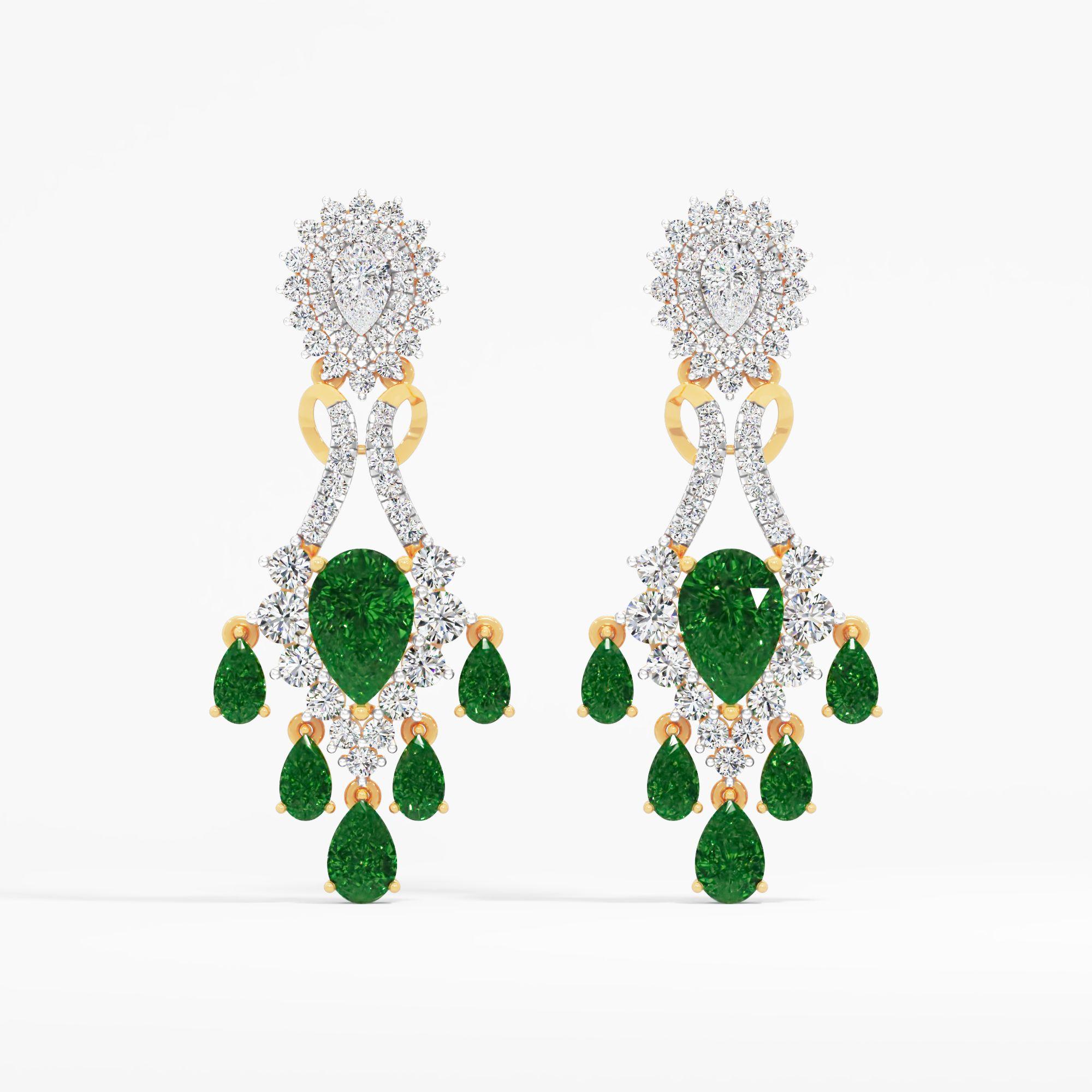 Majestic Flow Dangle Earrings