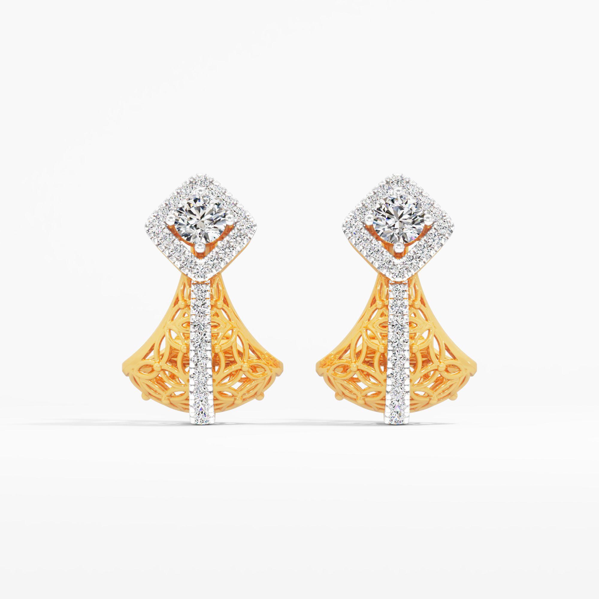 Secret Garden Keyhole Huggie Earrings