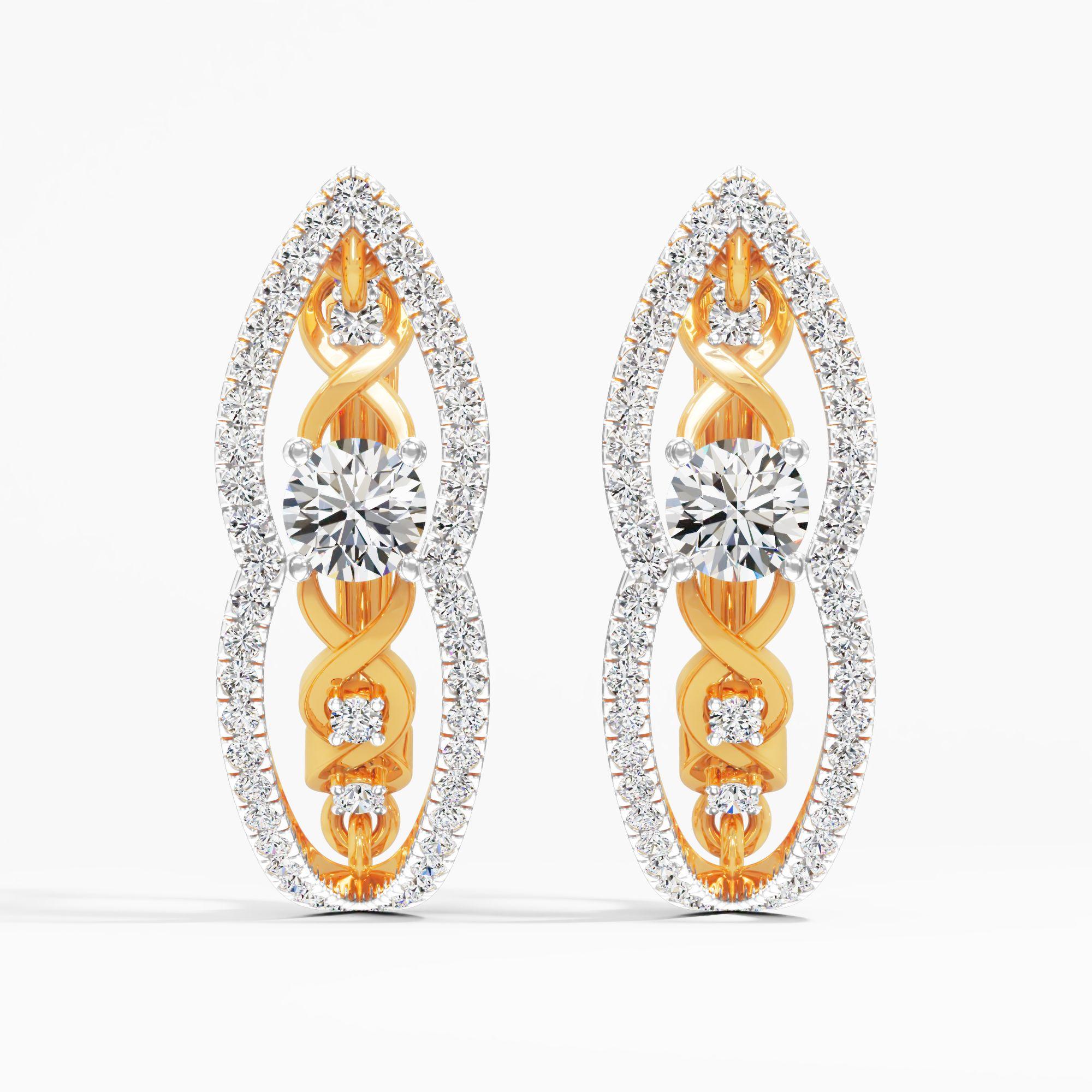 Regal Insignia Huggie Earrings
