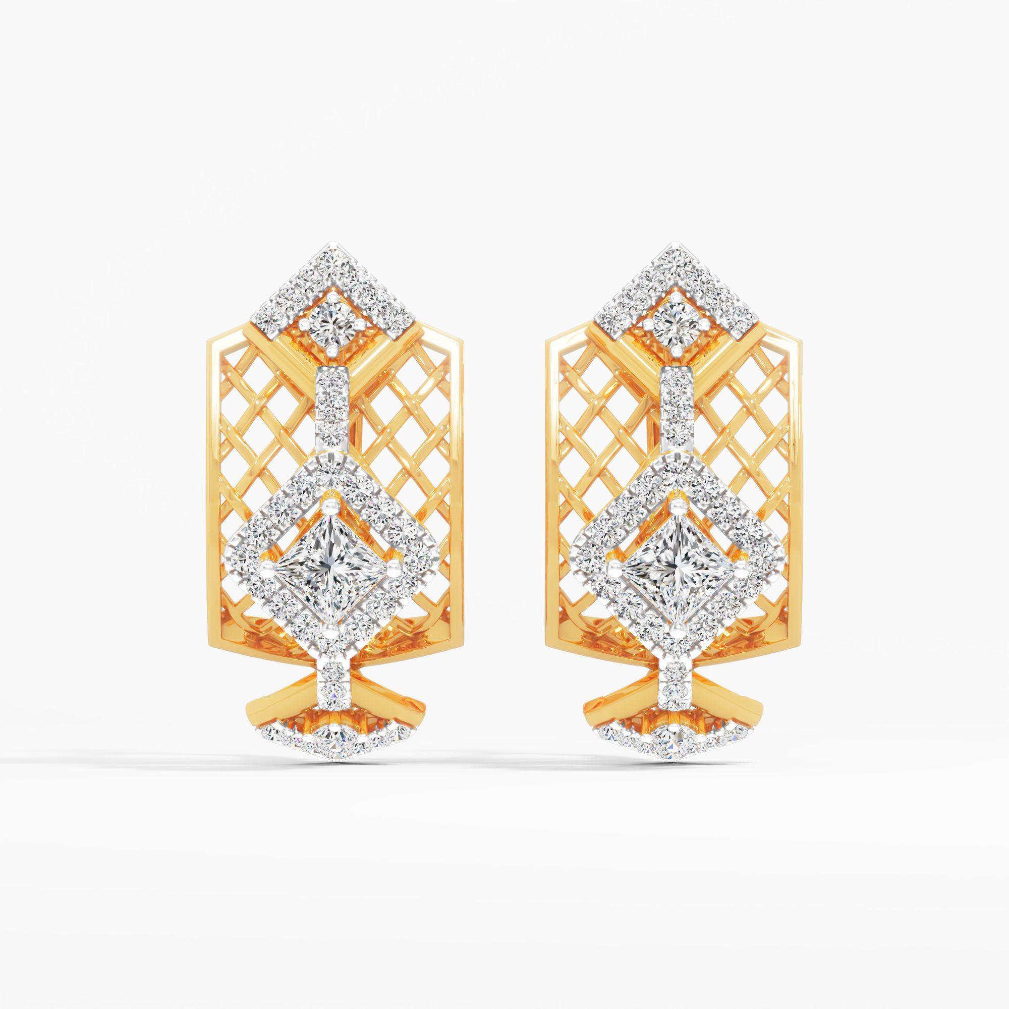 Princess Jaali Hoop Earrings