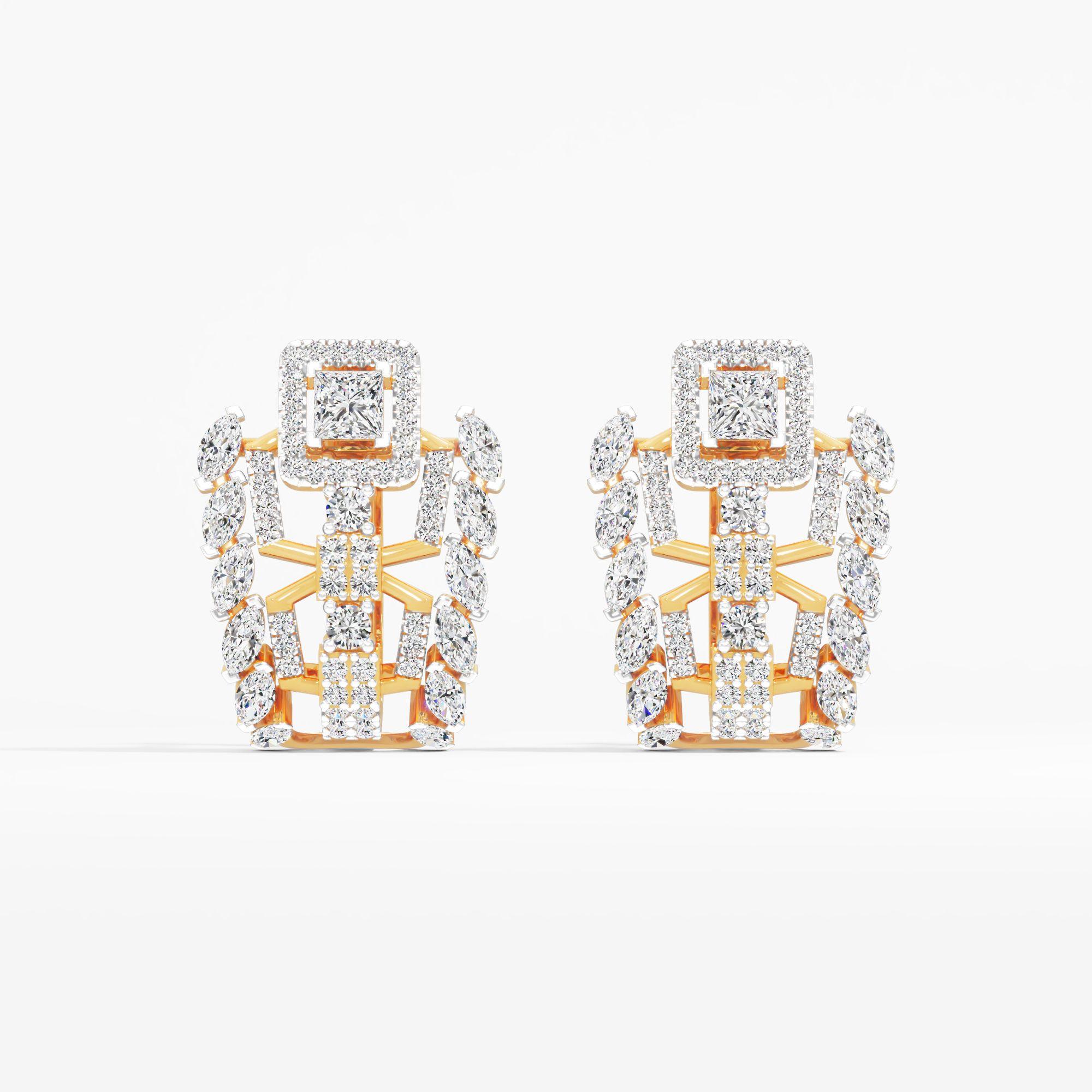 Royal Armor Huggie Hoop Earrings