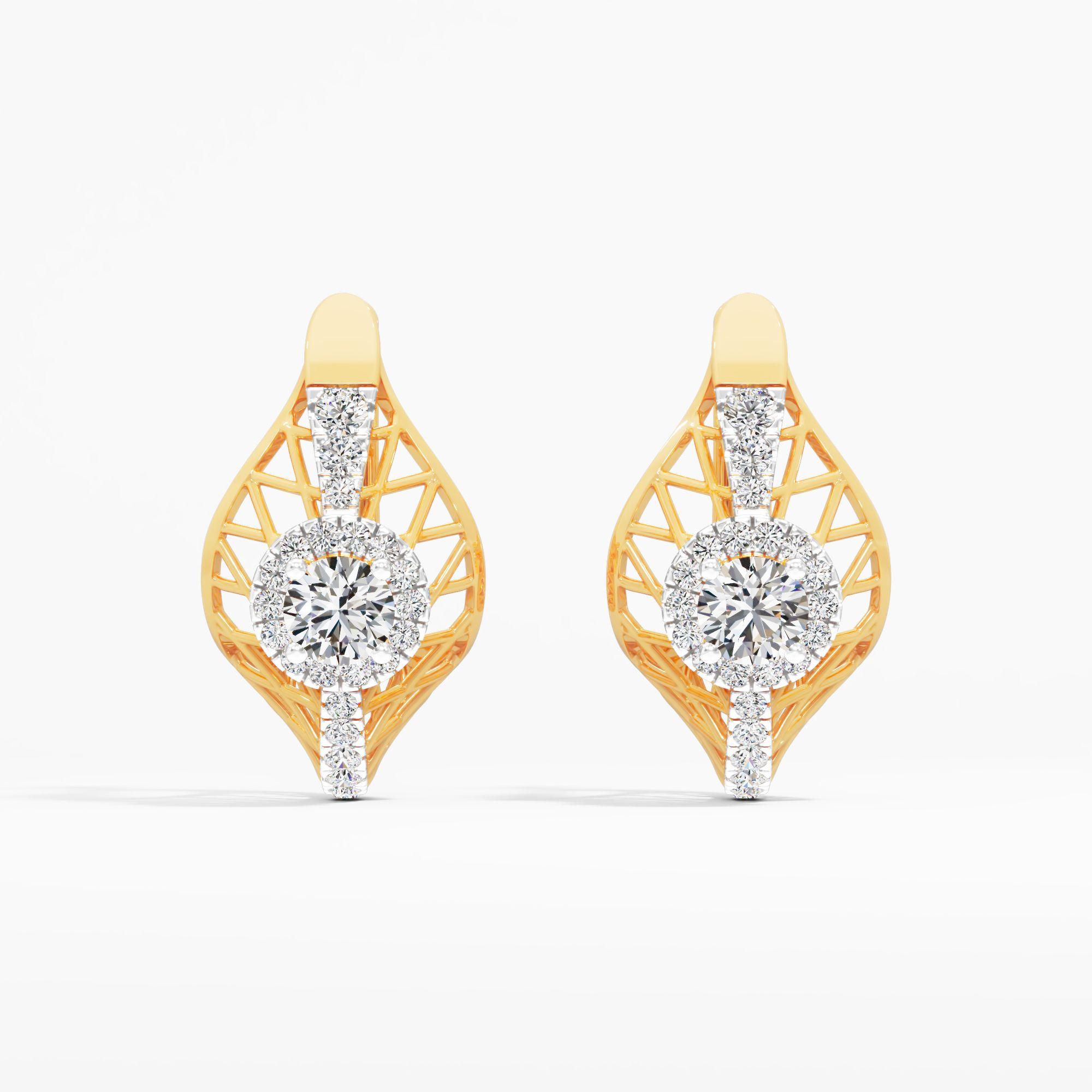 Dragonfly Wing Huggie Earrings