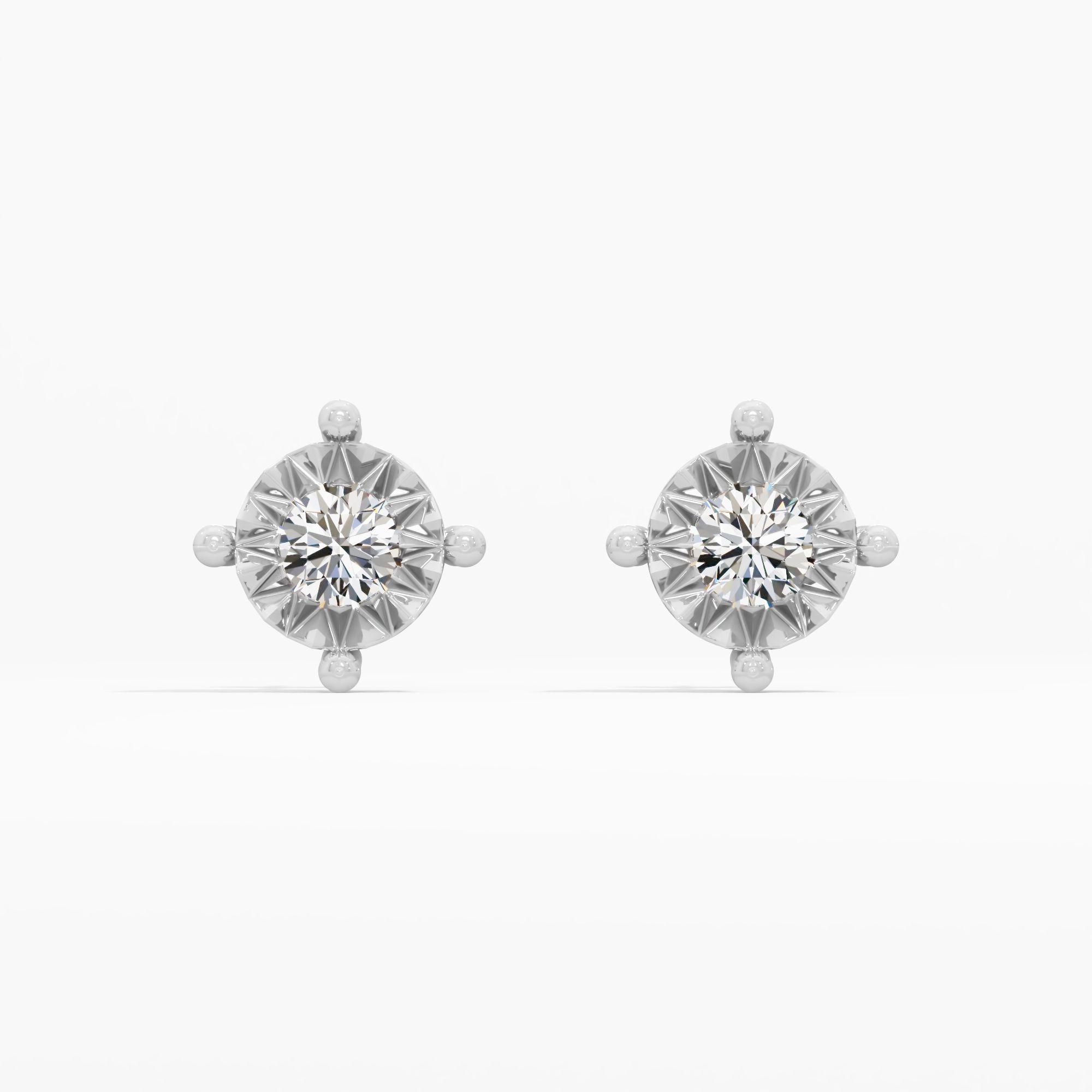 The Coronation Solitaire Earrings