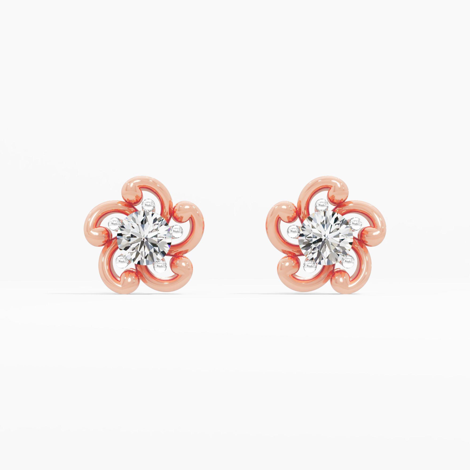 Twinkling Floweret Stud Earrings