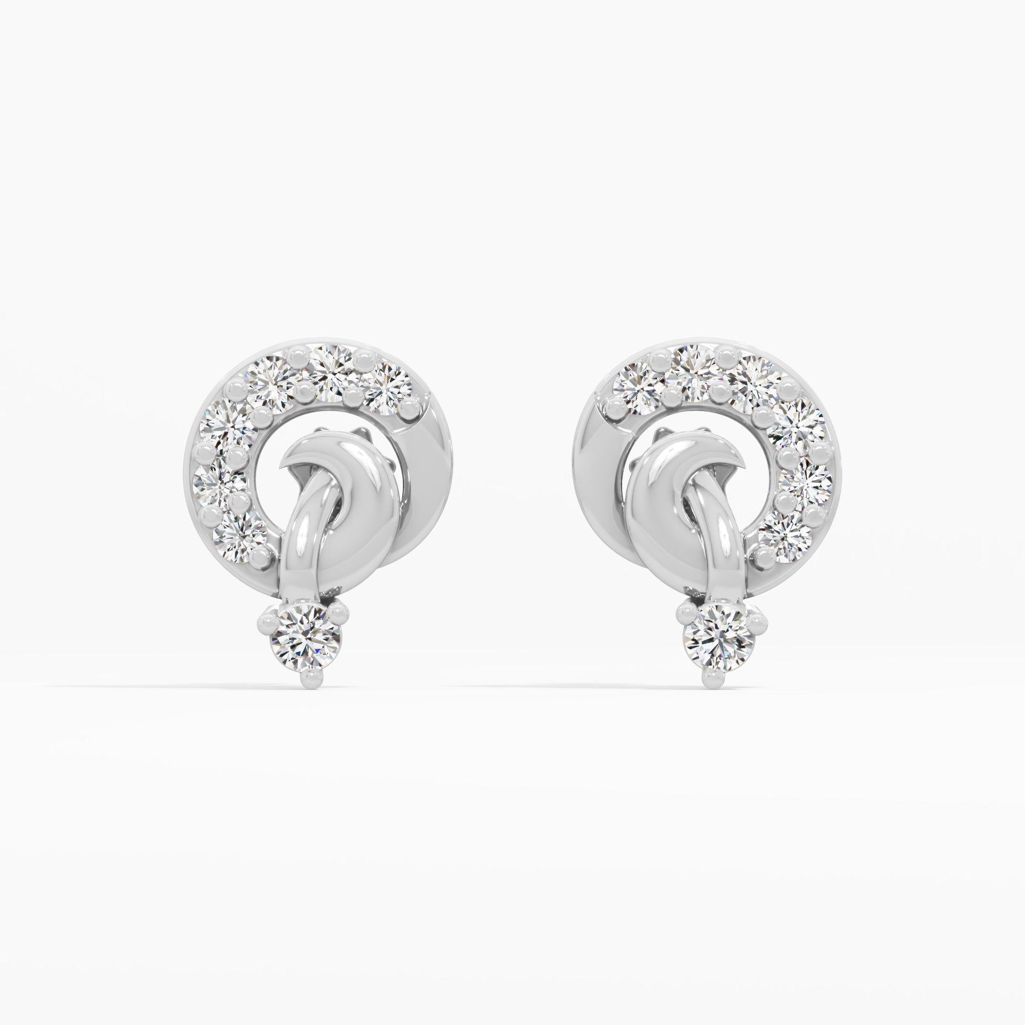 Ethereal Vibe Diamond Stud Earrings