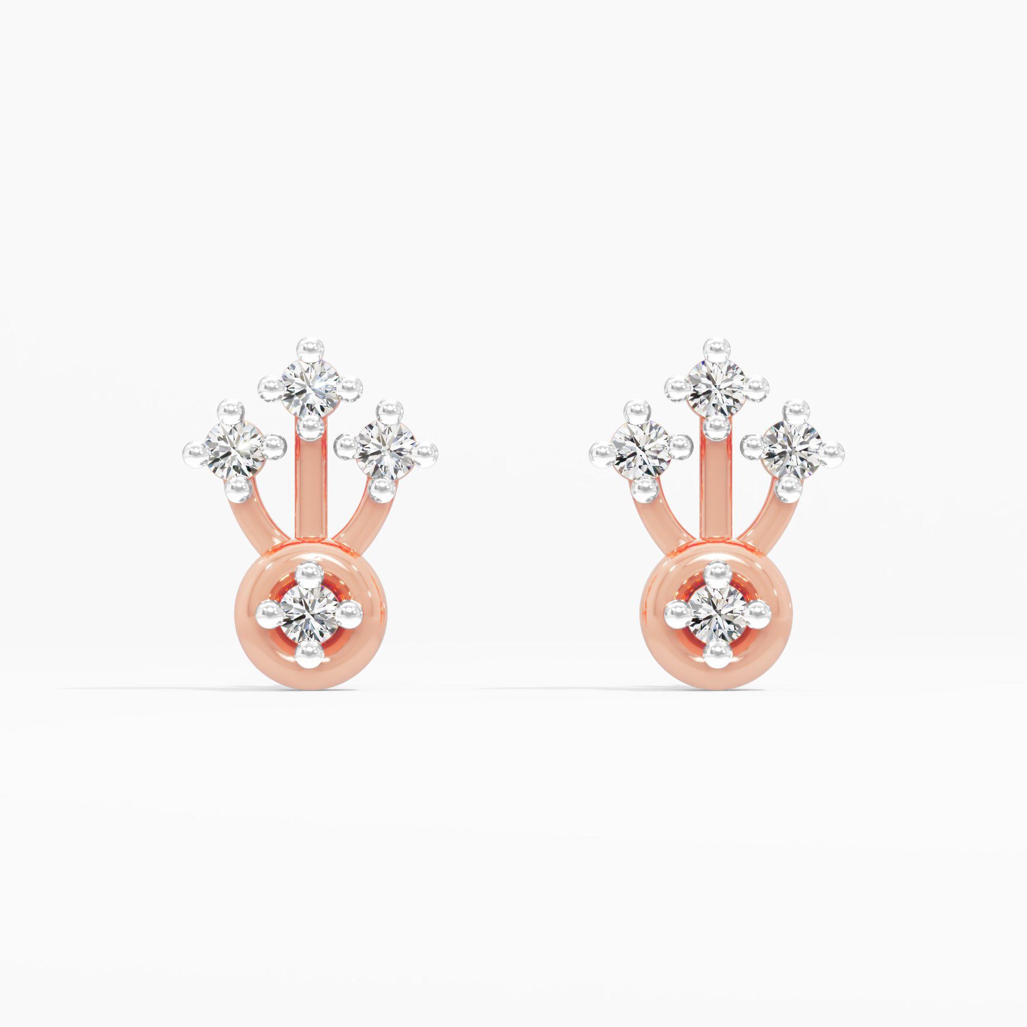 Royal Scepter Diamond Earrings