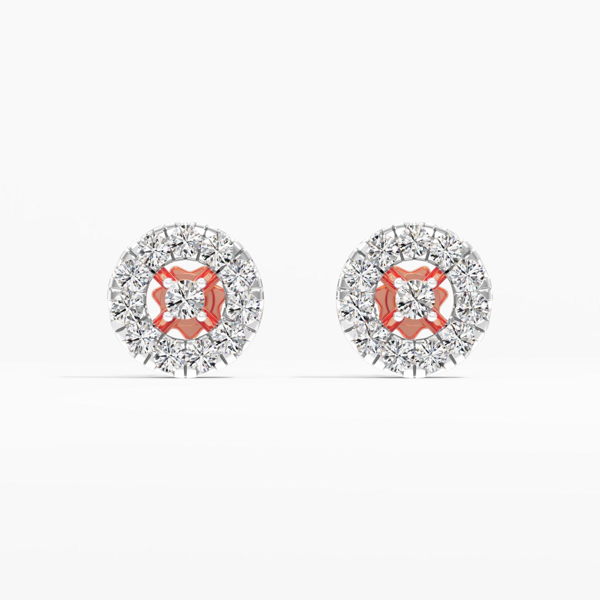 Infinite Charm Halo Stud Earrings