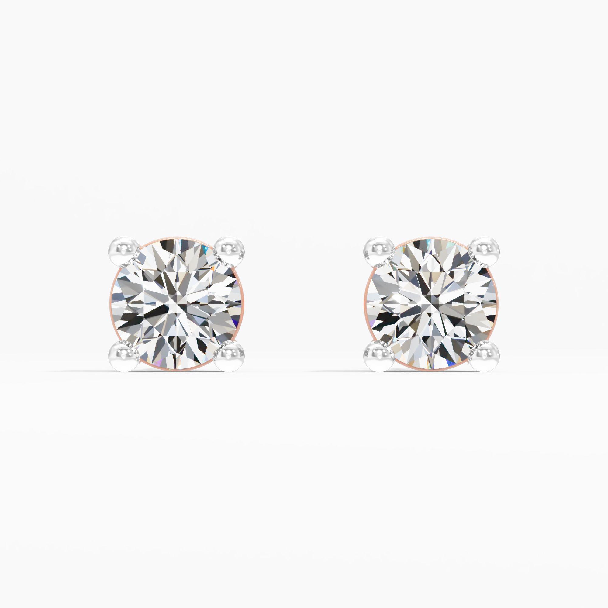 Timeless Spark Solitaire Stud Earrings