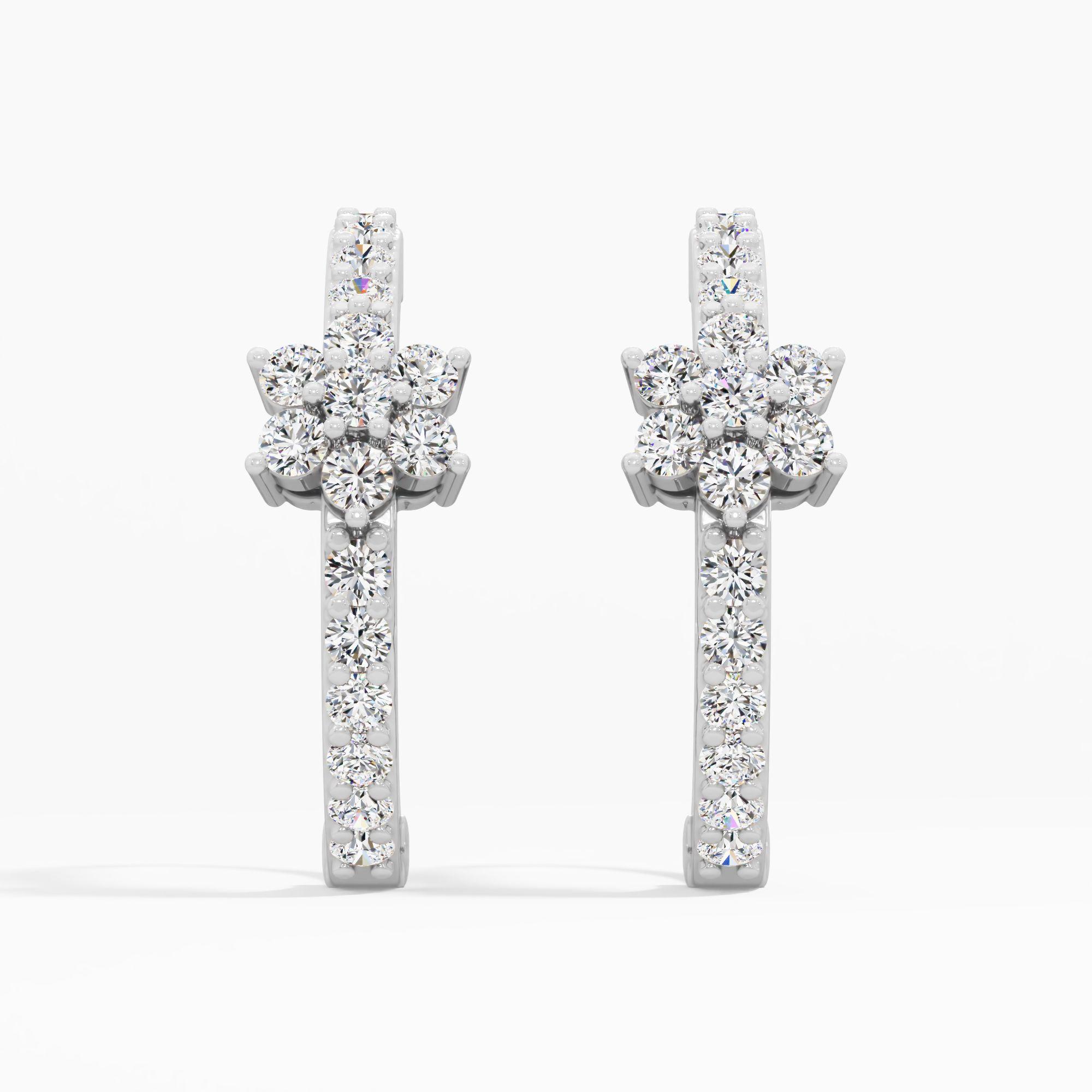 Trellis Bloom Diamond Earrings