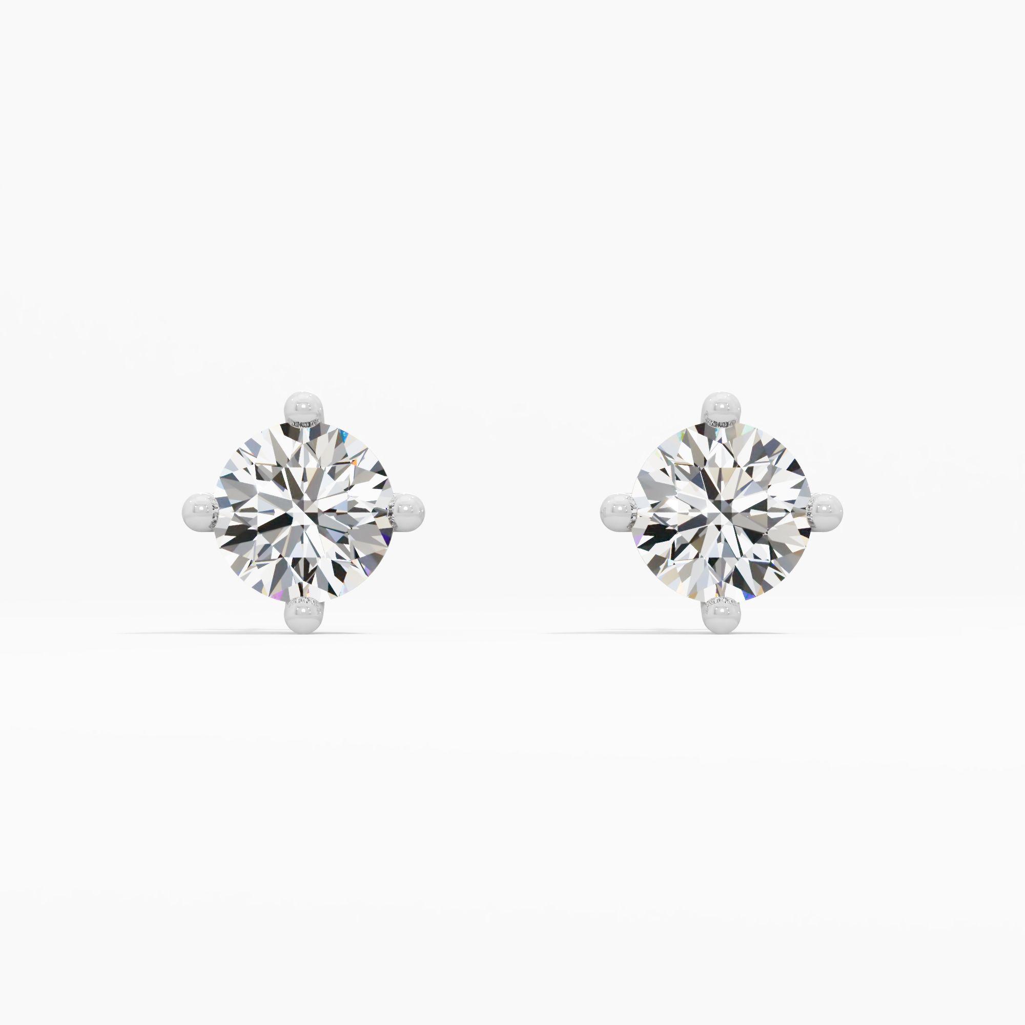 Infinity Gleam Solitaire Earrings