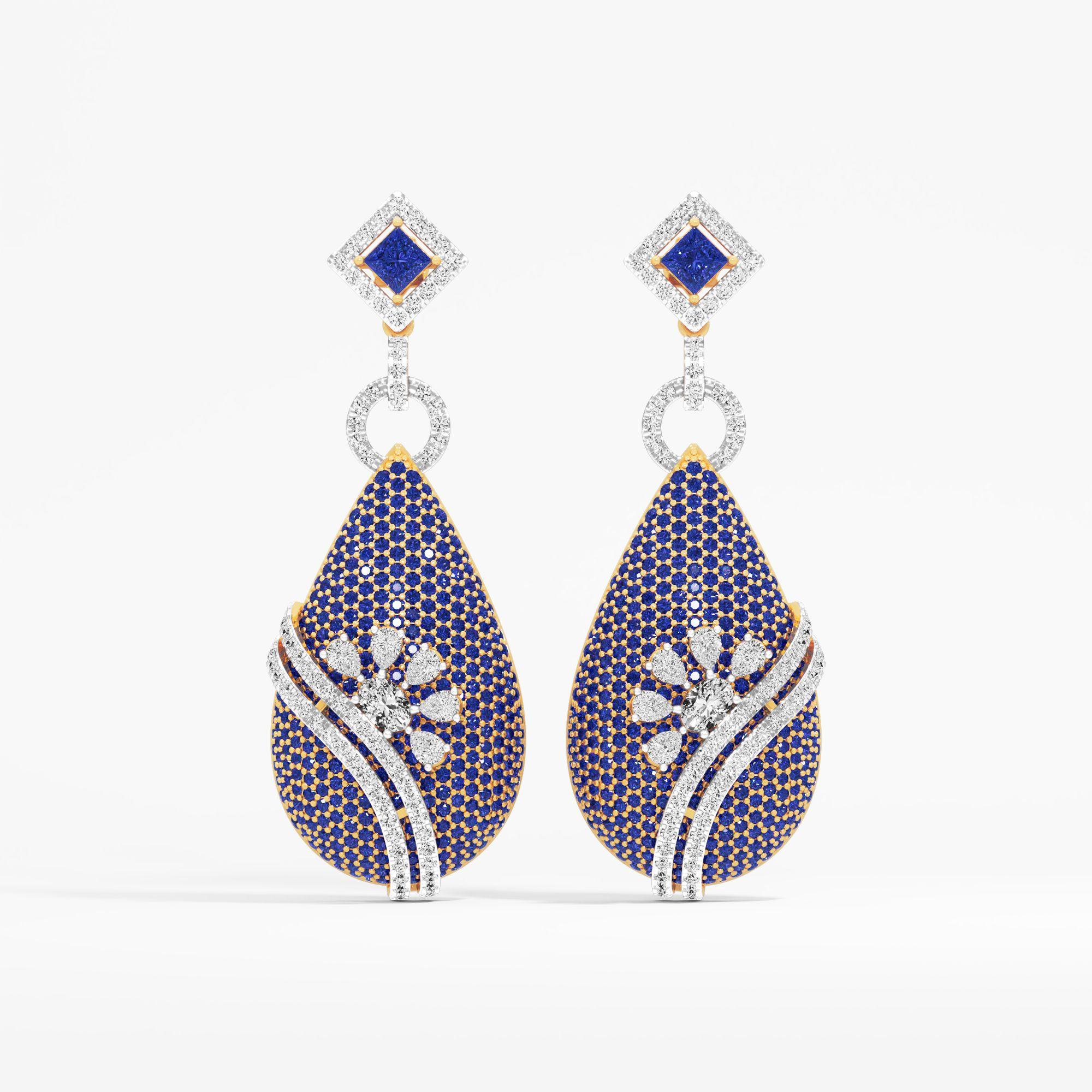 Starlit Petal Dangle Earrings