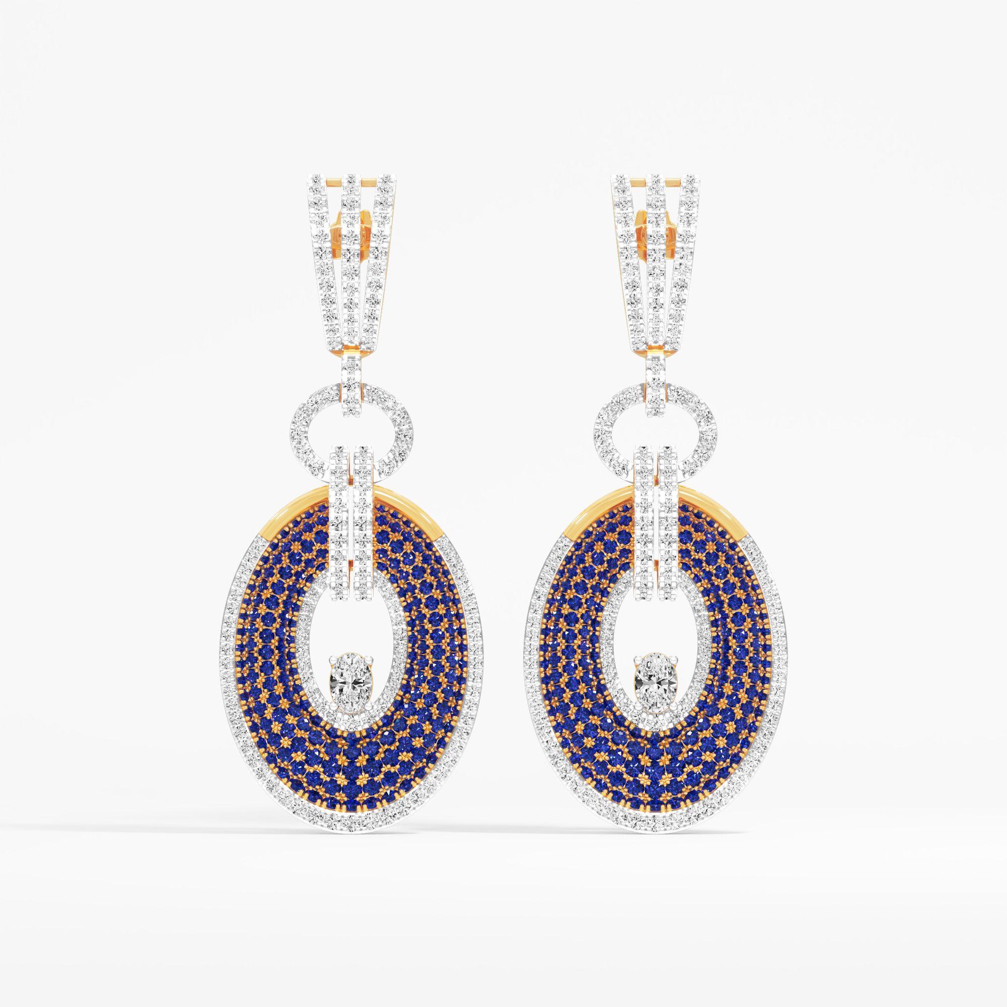 Midnight Orbit Dangle Earrings